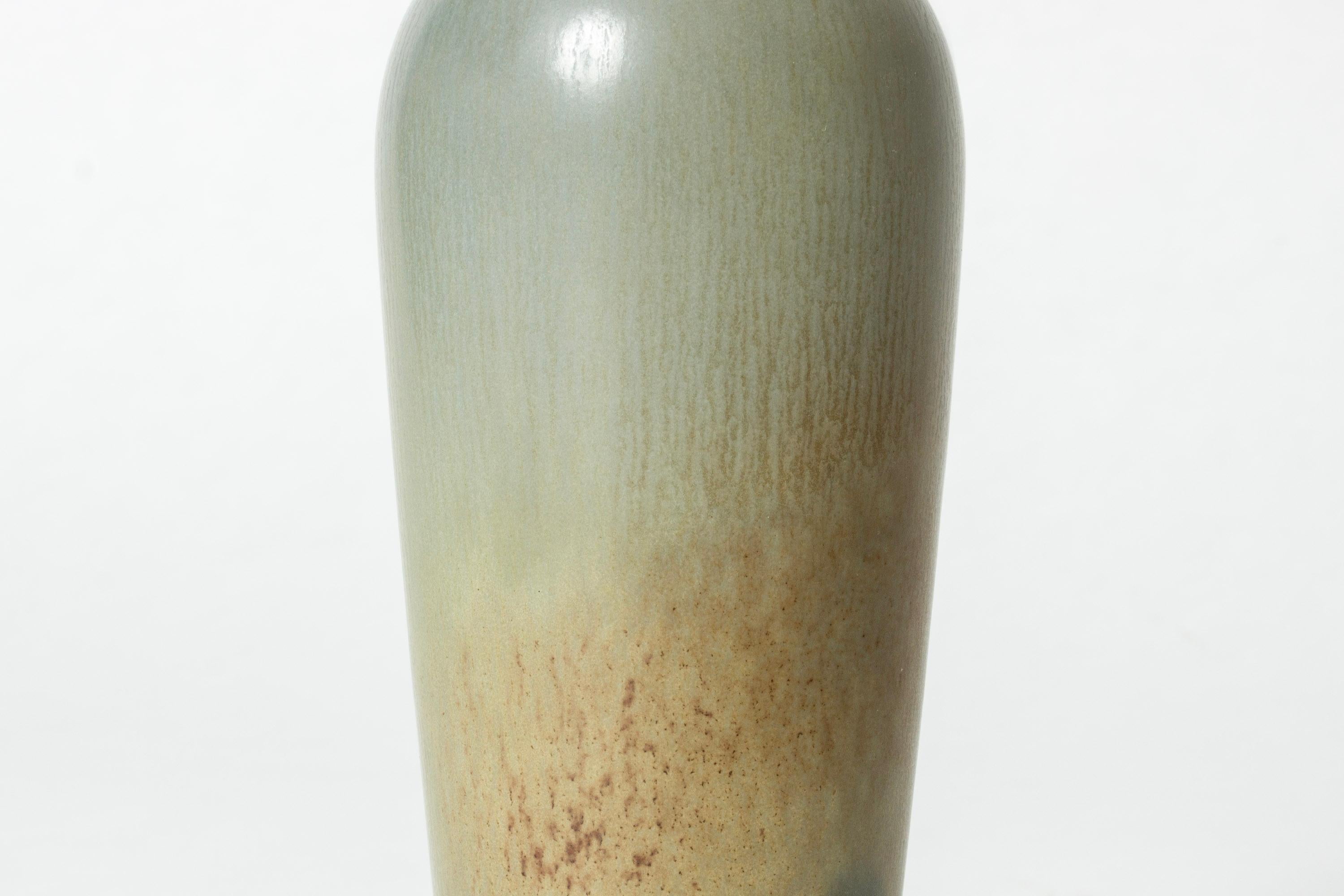 Swedish Midcentury Stoneware Vase by Berndt Friberg, Gustavsberg, Sweden, 1950s For Sale