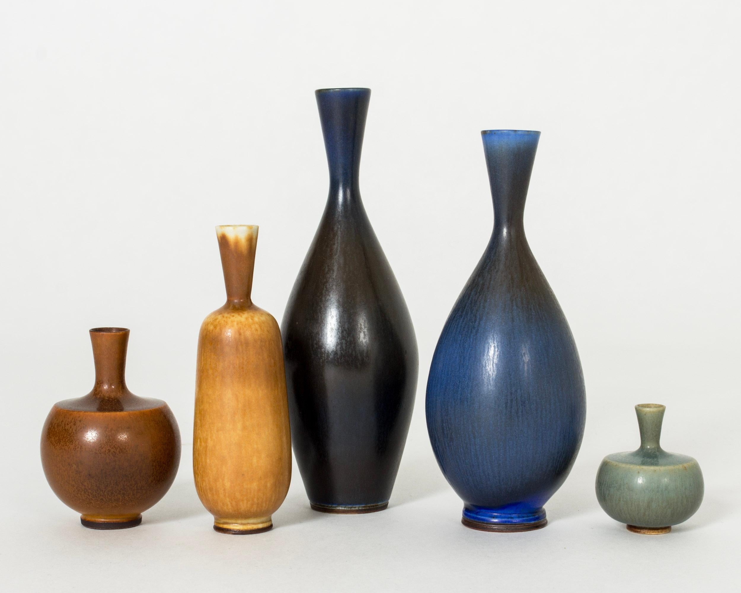 Mid-20th Century Midcentury Stoneware Vase by Berndt Friberg, Gustavsberg, Sweden, 1950s For Sale