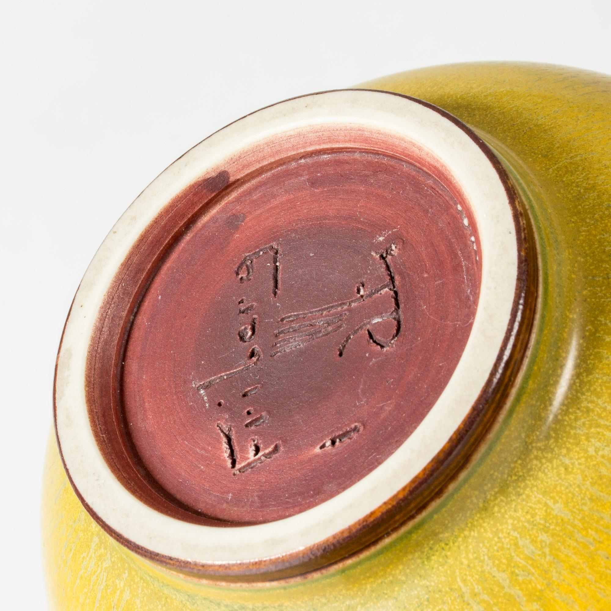Mid-20th Century Midcentury Stoneware Vase by Berndt Friberg, Gustavsberg, Sweden, 1950s