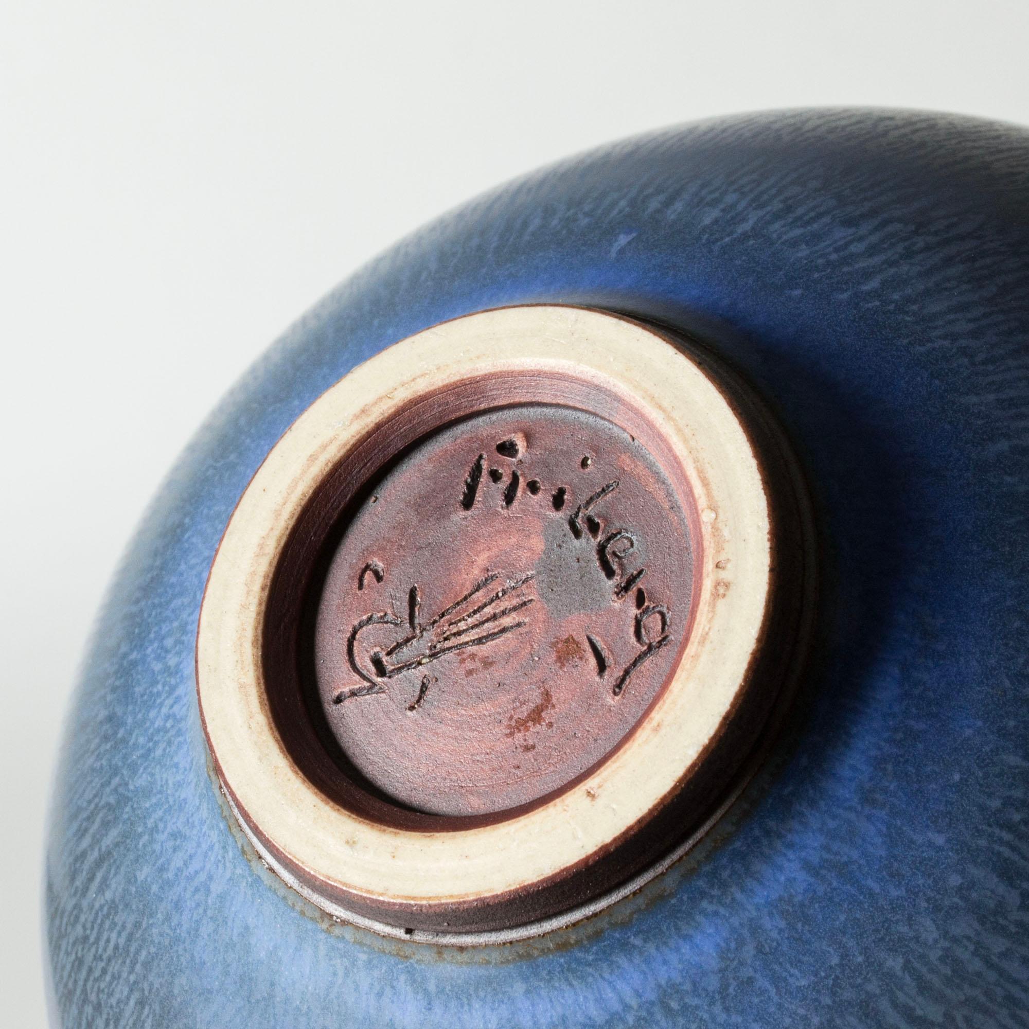 Metà XX secolo Vaso in gres della metà del secolo scorso di Berndt Friberg, Gustavsberg, Svezia, anni '1950 in vendita