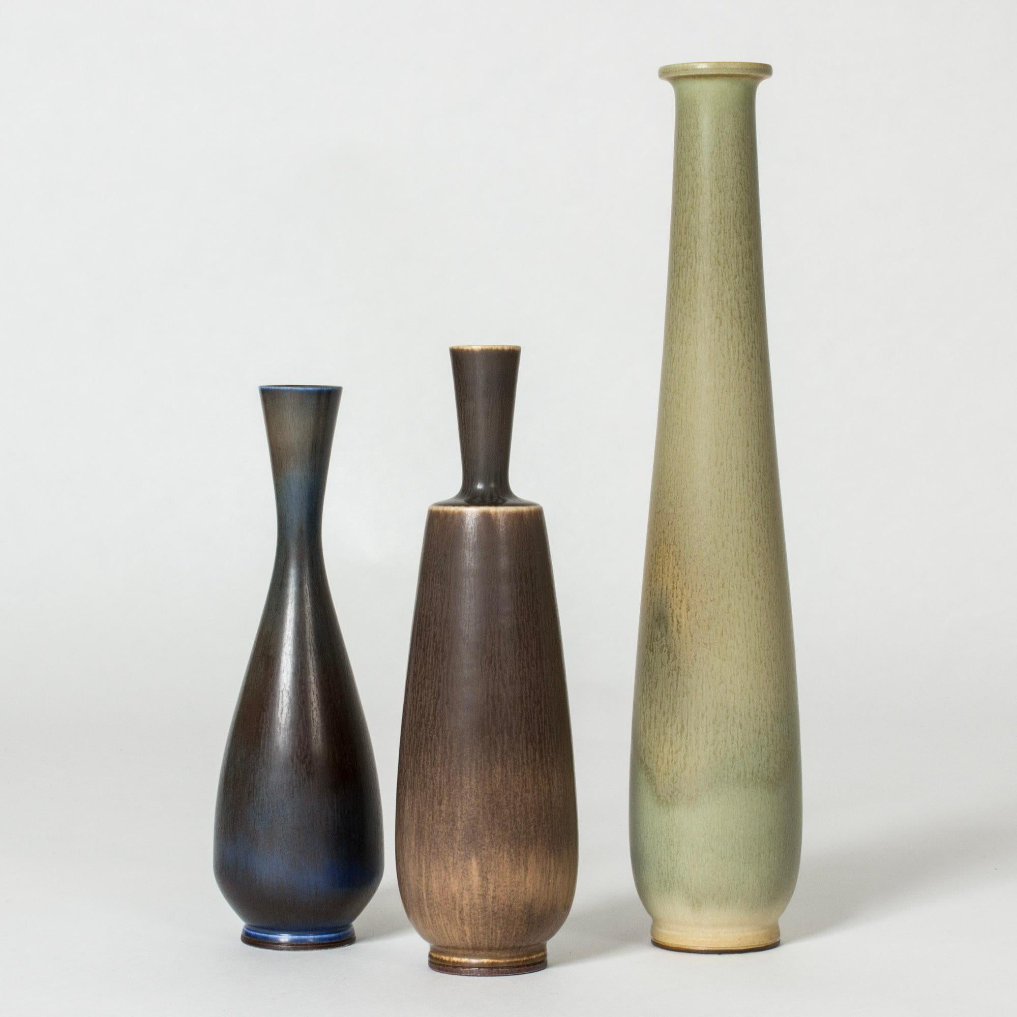 Midcentury Stoneware Vase by Berndt Friberg, Gustavsberg, Sweden, 1950s For Sale 1