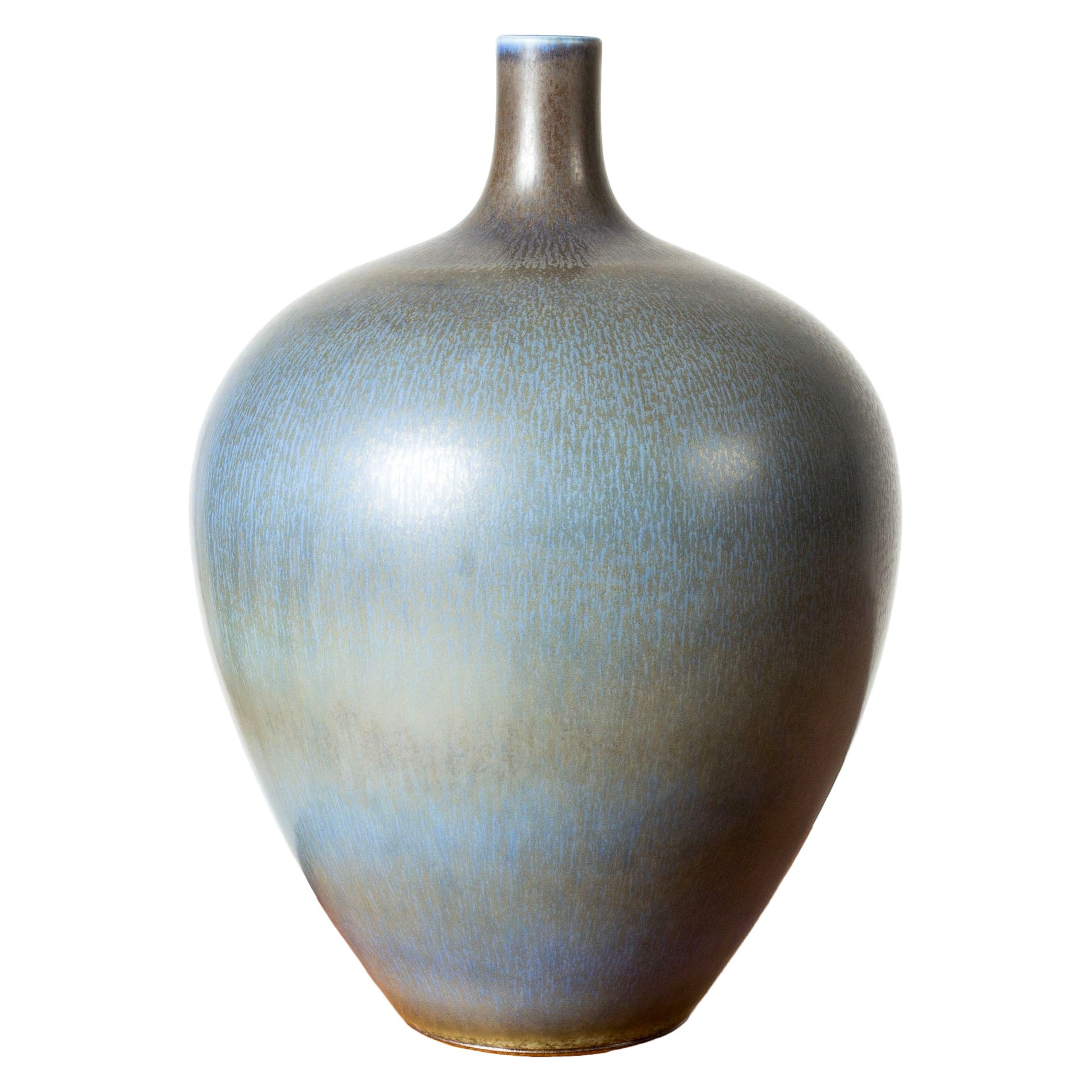 Vaso in gres della metà del secolo scorso di Berndt Friberg, Gustavsberg, Svezia, anni '1950