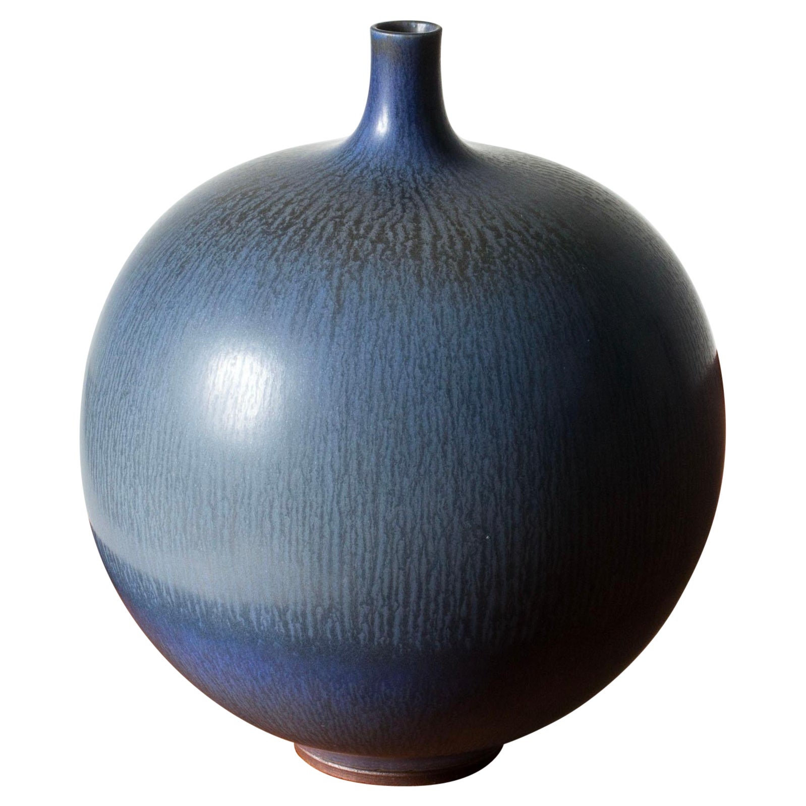 Vaso in gres della metà del secolo scorso di Berndt Friberg, Gustavsberg, Svezia, anni '1950