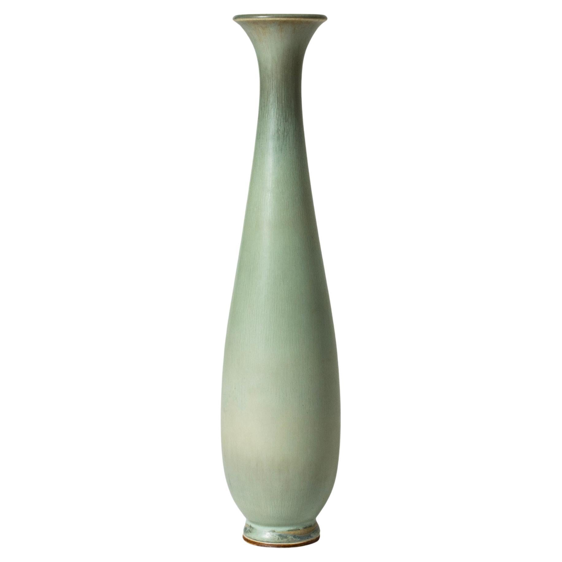 Midcentury Stoneware Vase by Berndt Friberg, Gustavsberg, Sweden, 1950s For Sale