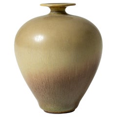 Midcentury Stoneware Vase by Berndt Friberg, Gustavsberg, Sweden, 1950s