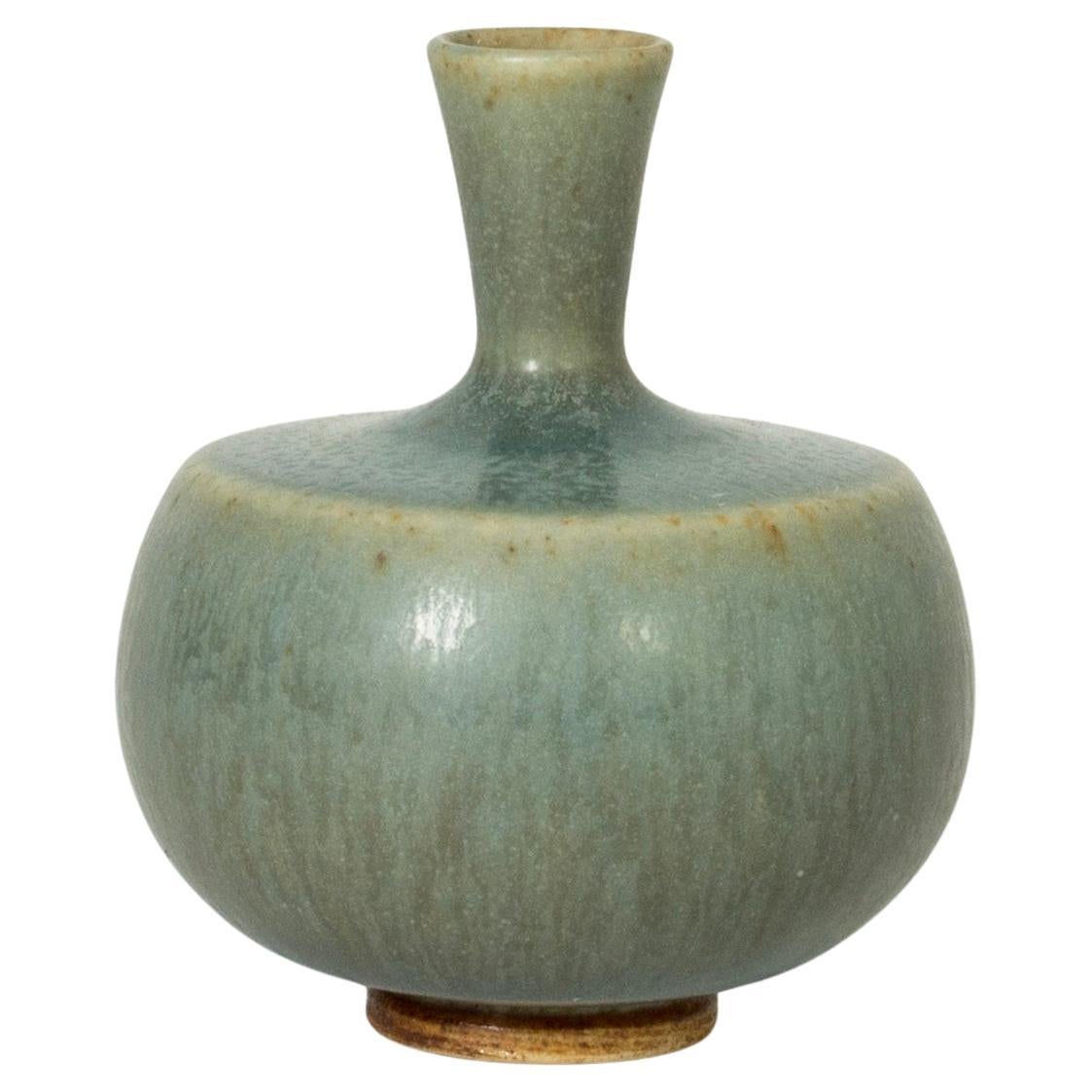 Midcentury Stoneware Vase by Berndt Friberg, Gustavsberg, Sweden, 1950s For Sale