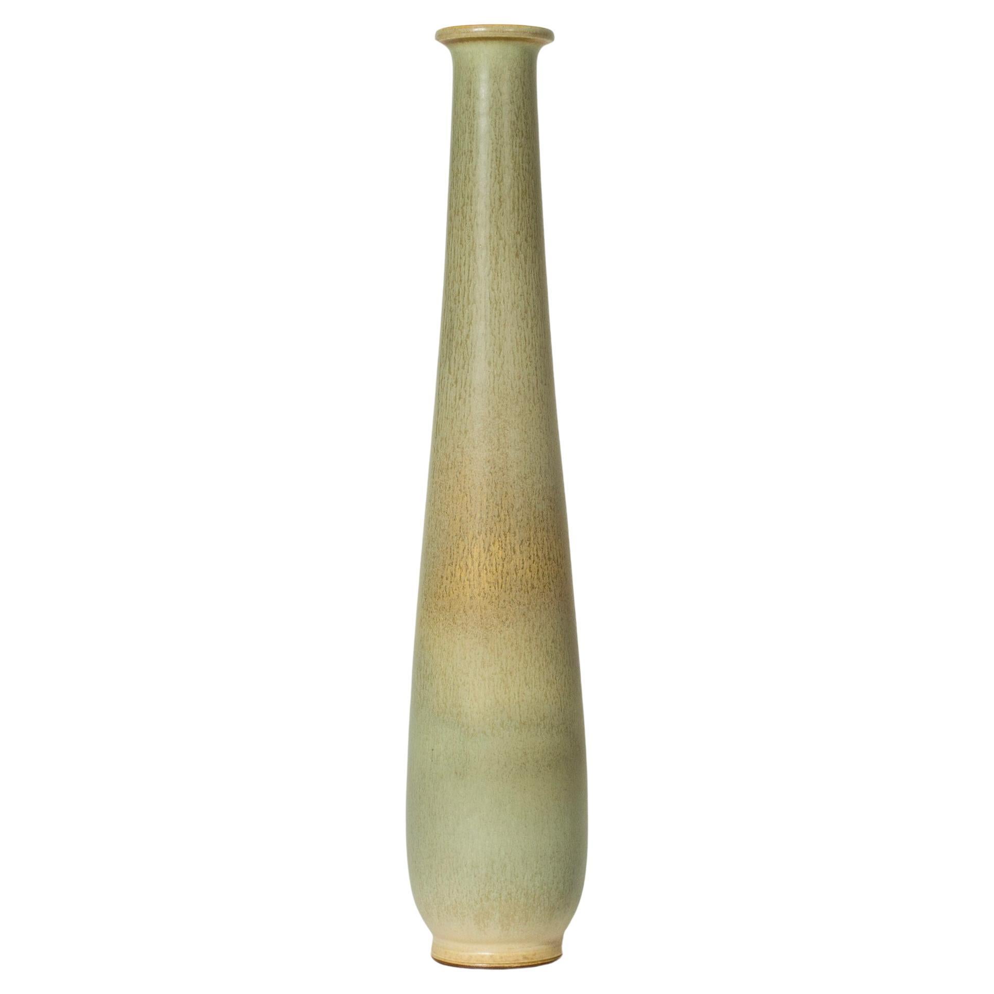Steingutvase aus der Mitte des Jahrhunderts von Berndt Friberg, Gustavsberg, Schweden, 1950er Jahre