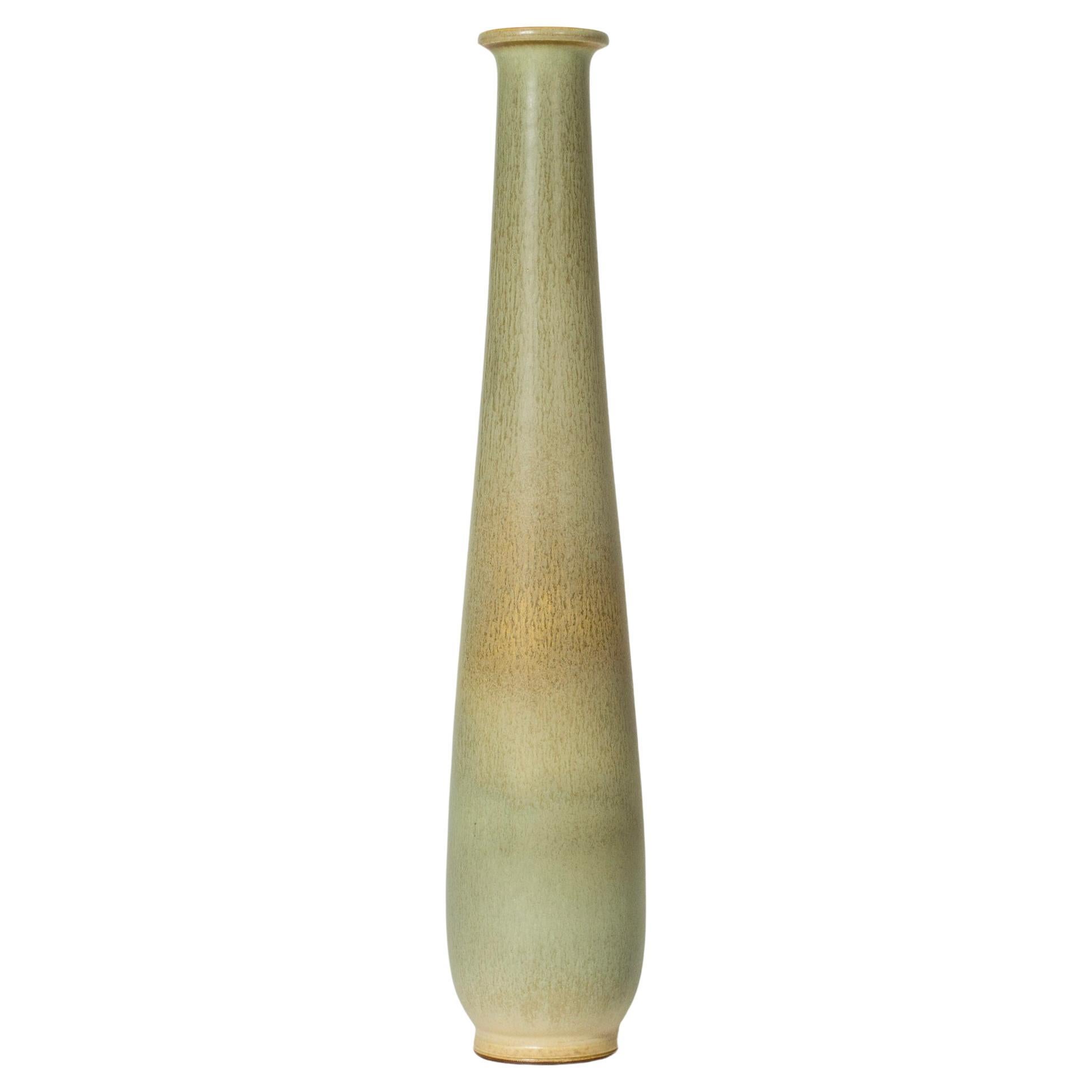 Midcentury Stoneware Vase by Berndt Friberg, Gustavsberg, Sweden, 1950s For Sale