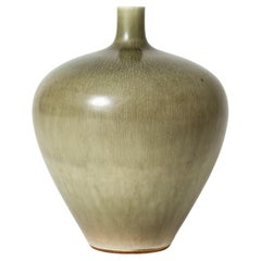 Retro Midcentury Stoneware Vase by Berndt Friberg, Gustavsberg, Sweden, 1950s