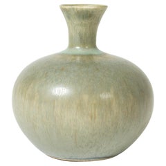 Retro Midcentury Stoneware Vase by Berndt Friberg, Gustavsberg, Sweden, 1950s