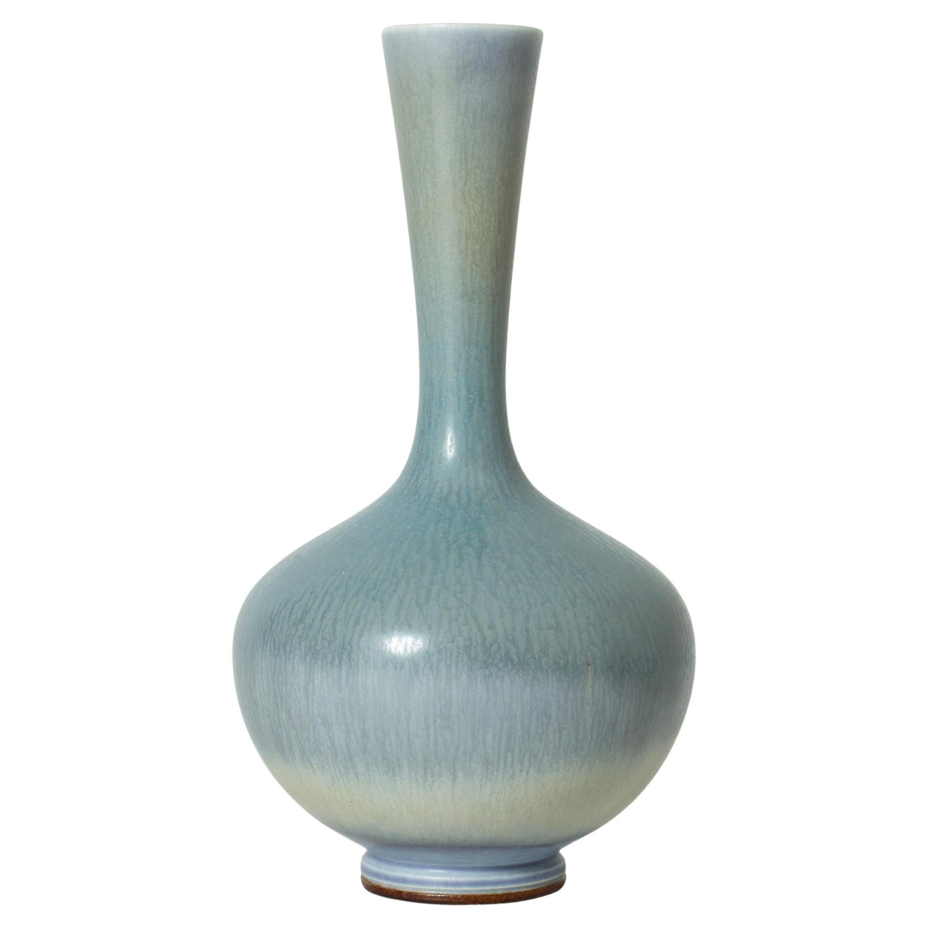 Midcentury Stoneware Vase by Berndt Friberg, Gustavsberg, Sweden, 1950s For Sale