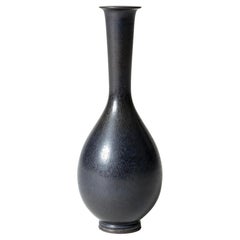 Vintage Midcentury Stoneware Vase by Berndt Friberg, Gustavsberg, Sweden, 1950s