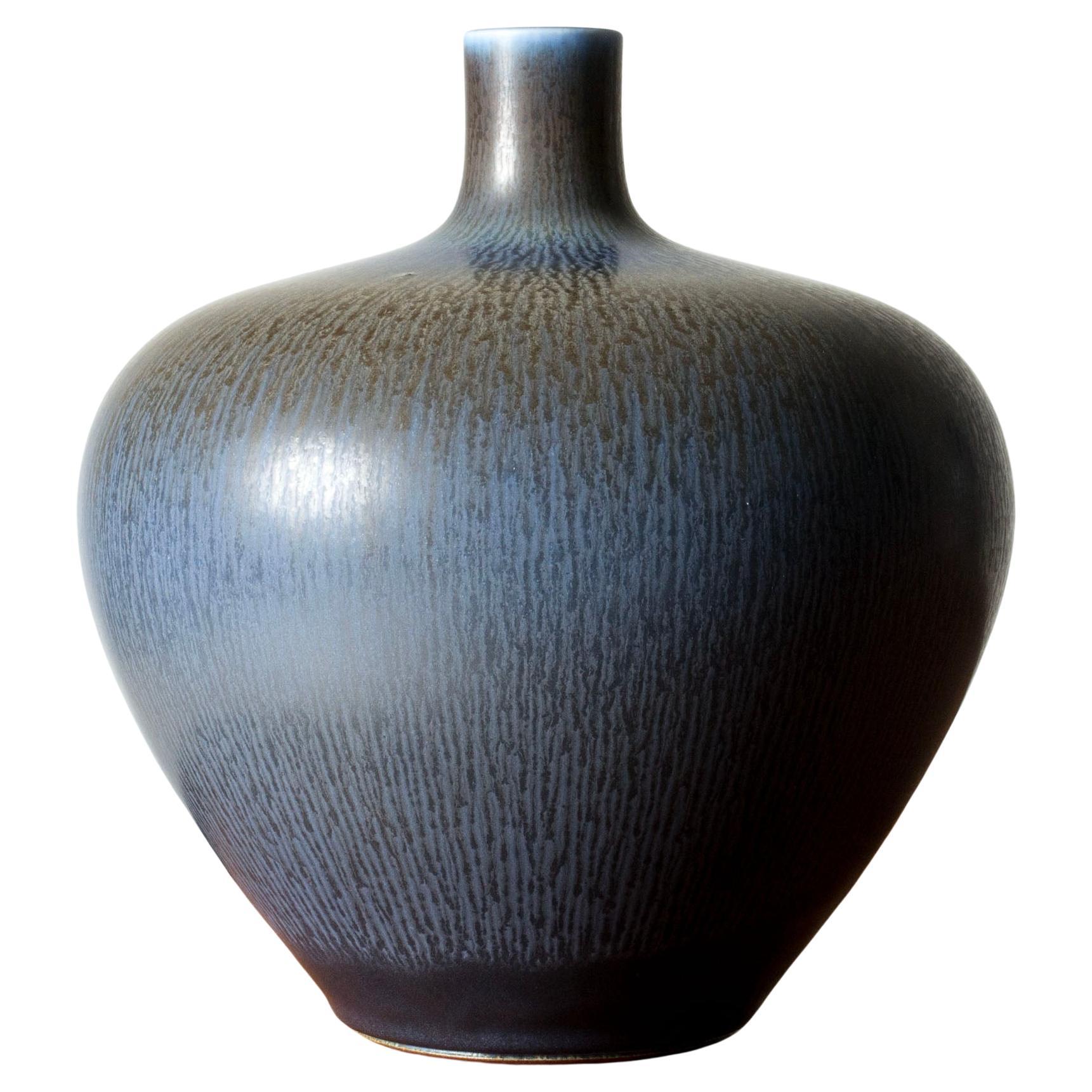 Midcentury Stoneware Vase by Berndt Friberg, Gustavsberg, Sweden, 1950s