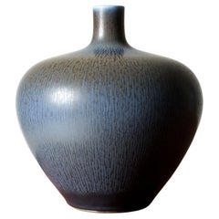 Midcentury Stoneware Vase by Berndt Friberg, Gustavsberg, Sweden, 1950s