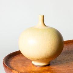 Midcentury Stoneware Vase by Berndt Friberg, Gustavsberg, Sweden, 1972
