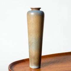 Vaso in gres di metà secolo di Berndt Friberg, studio Gustavsberg, Svezia, 1955
