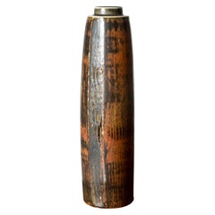 Vase en grès du milieu du siècle par Carl-Harry Stålhane, Rörstrand, Suède, années 1960