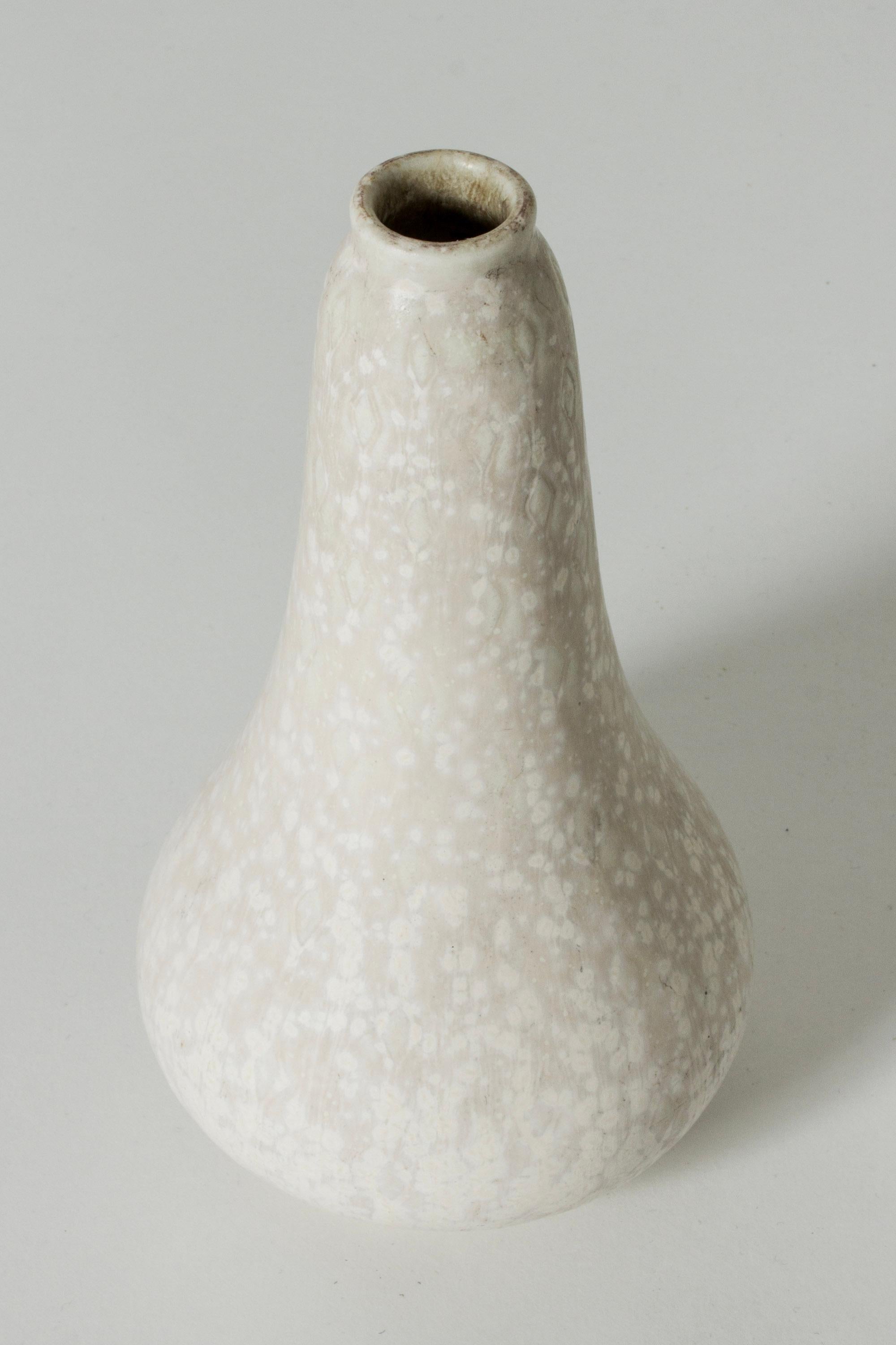 Scandinavian Modern Midcentury Stoneware Vase by Gunnar Nylund for Rörstrand, Sweden, 1940s