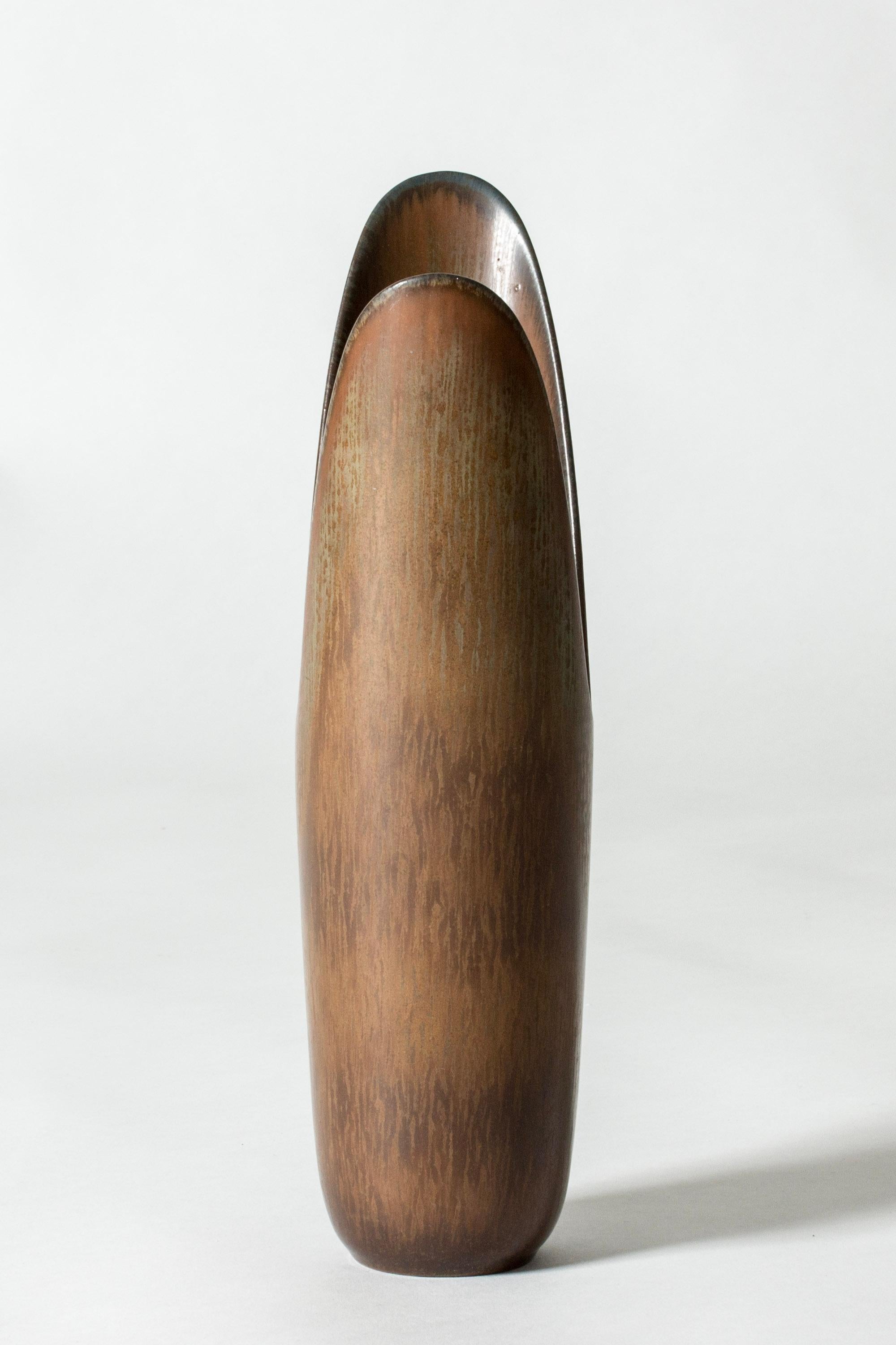 Scandinave moderne Vase en grès du milieu du siècle par Gunnar Nylund pour Rörstrand, Suède, années 1940 en vente
