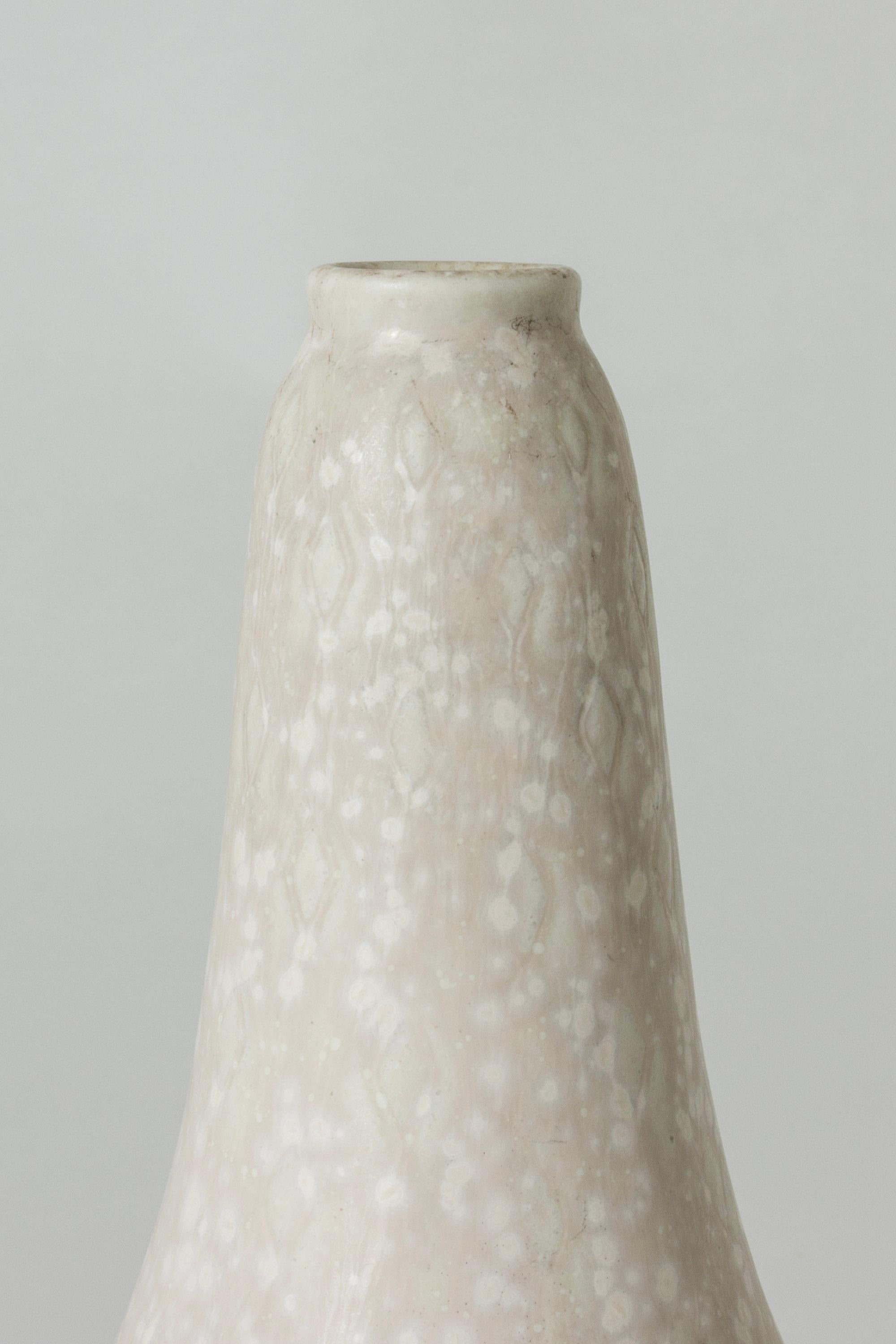 Swedish Midcentury Stoneware Vase by Gunnar Nylund for Rörstrand, Sweden, 1940s