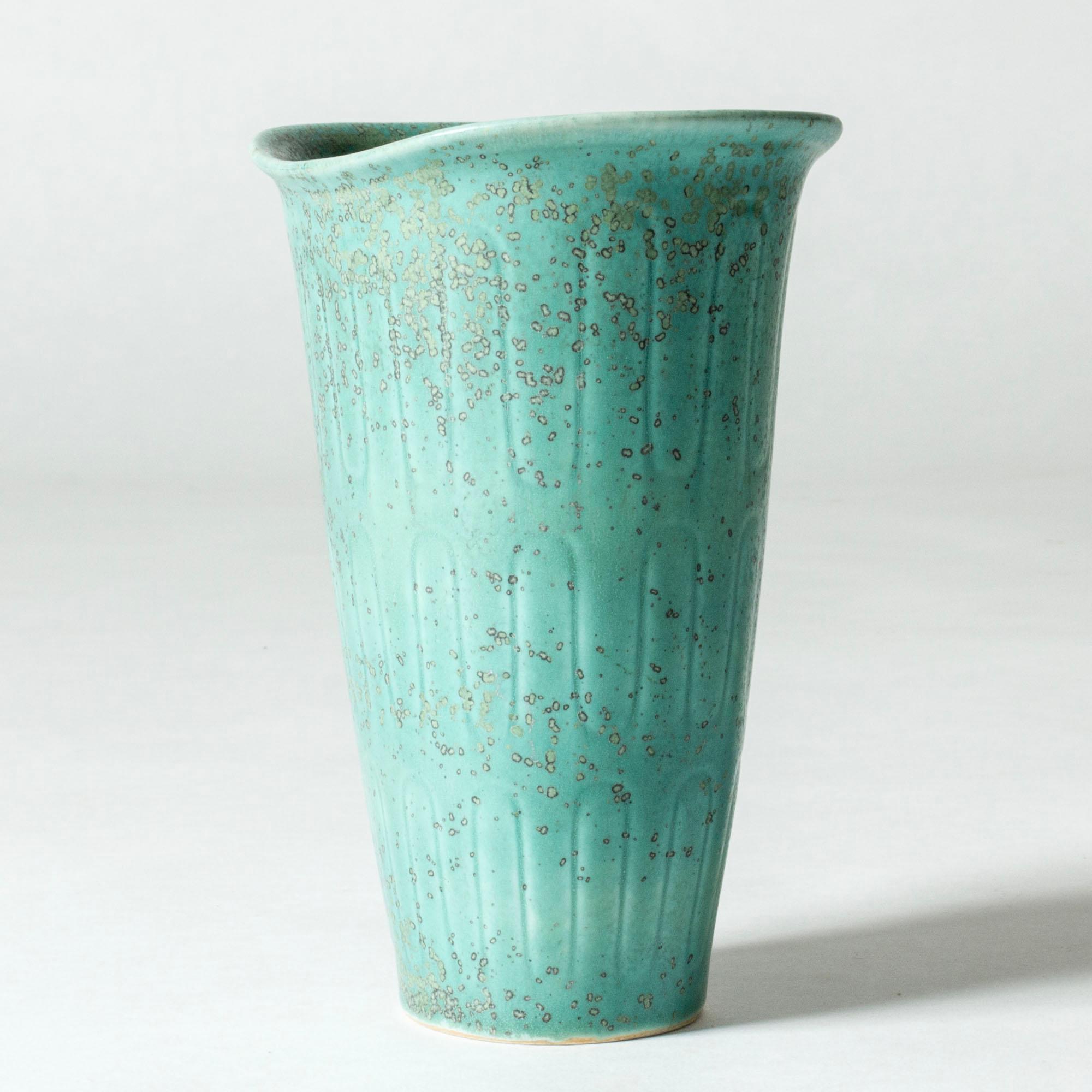 Suédois Vase en grès du milieu du siècle par Gunnar Nylund pour Rörstrand, Suède, années 1940 en vente