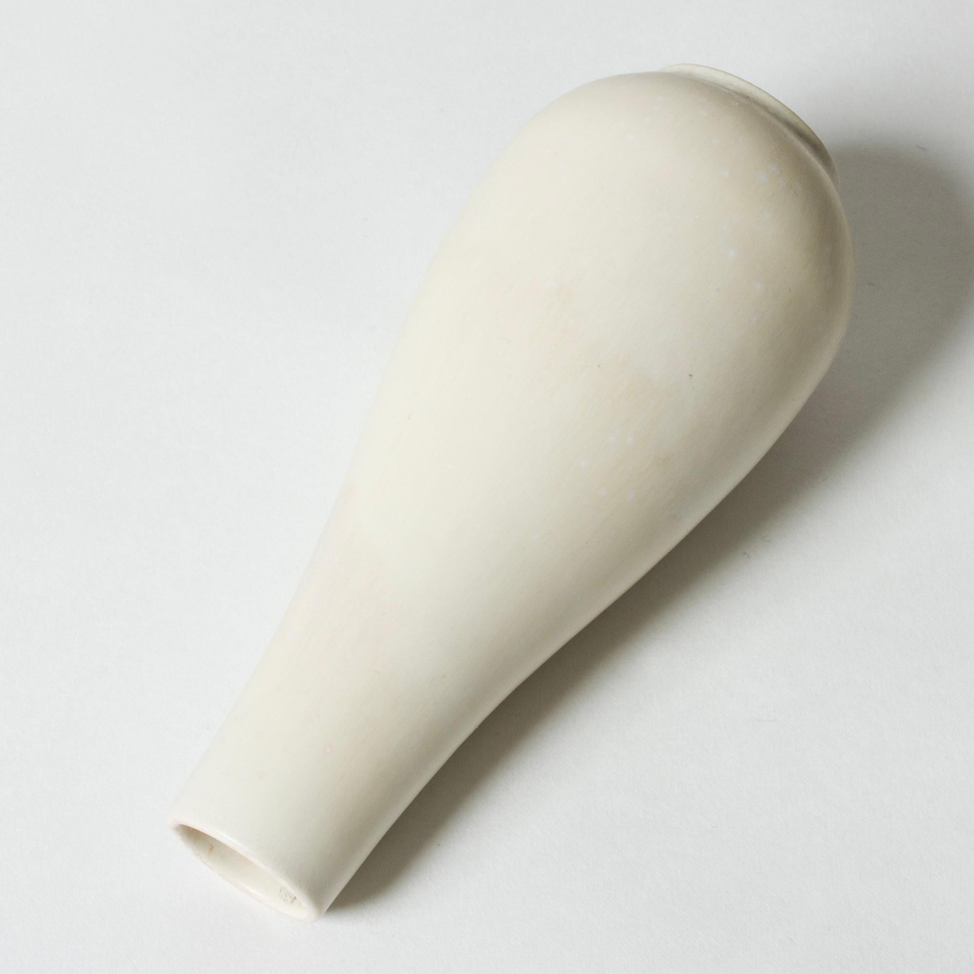 Midcentury Stoneware Vase by Gunnar Nylund for Rörstrand, Sweden, 1940s In Good Condition In Stockholm, SE