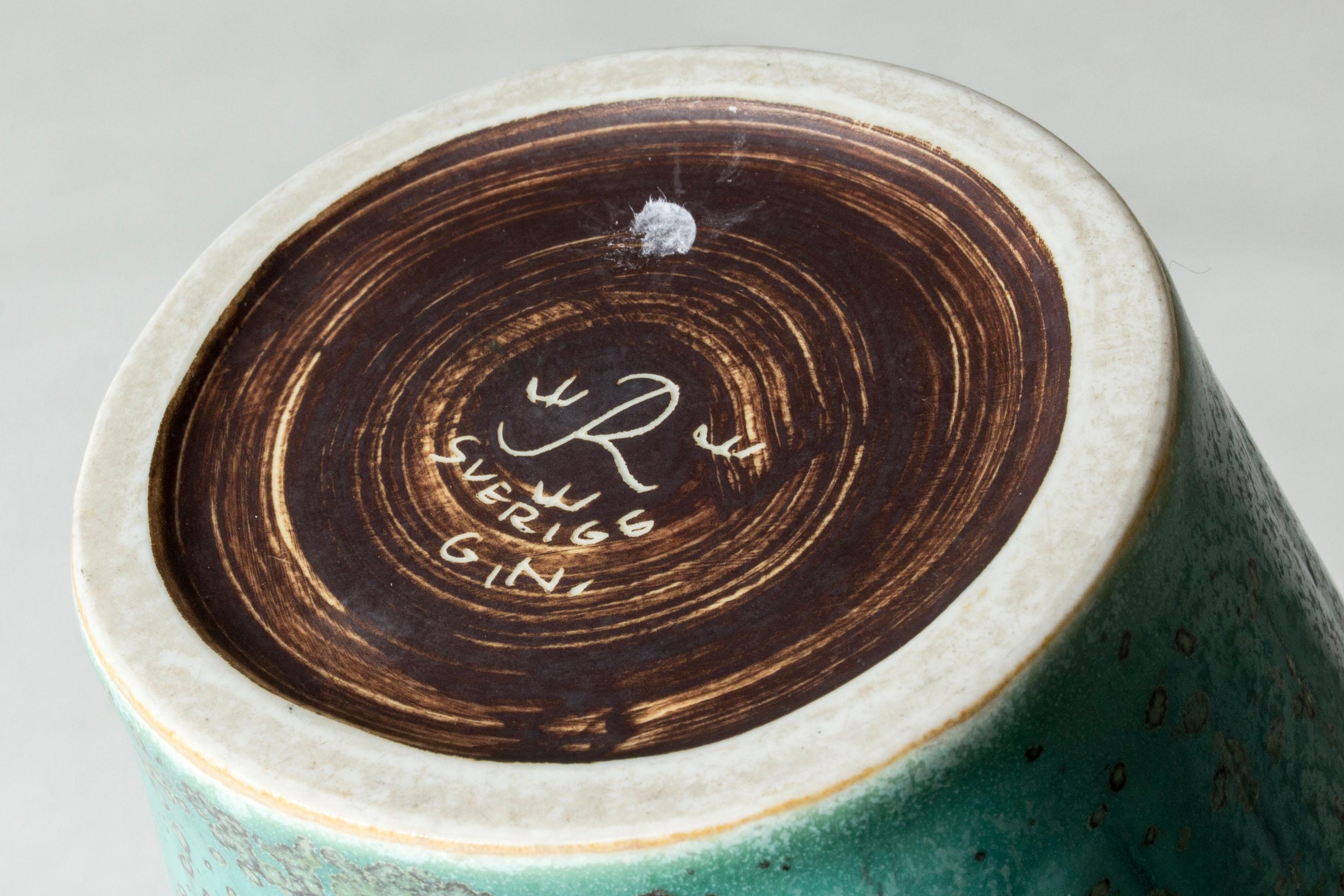 Milieu du XXe siècle Vase en grès du milieu du siècle par Gunnar Nylund pour Rörstrand, Suède, années 1940 en vente