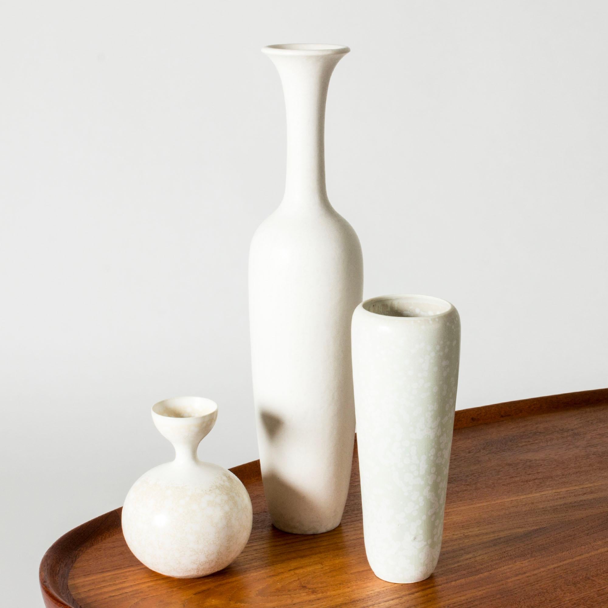 Mid-20th Century Midcentury Stoneware Vase by Gunnar Nylund for Rörstrand, Sweden, 1940s For Sale