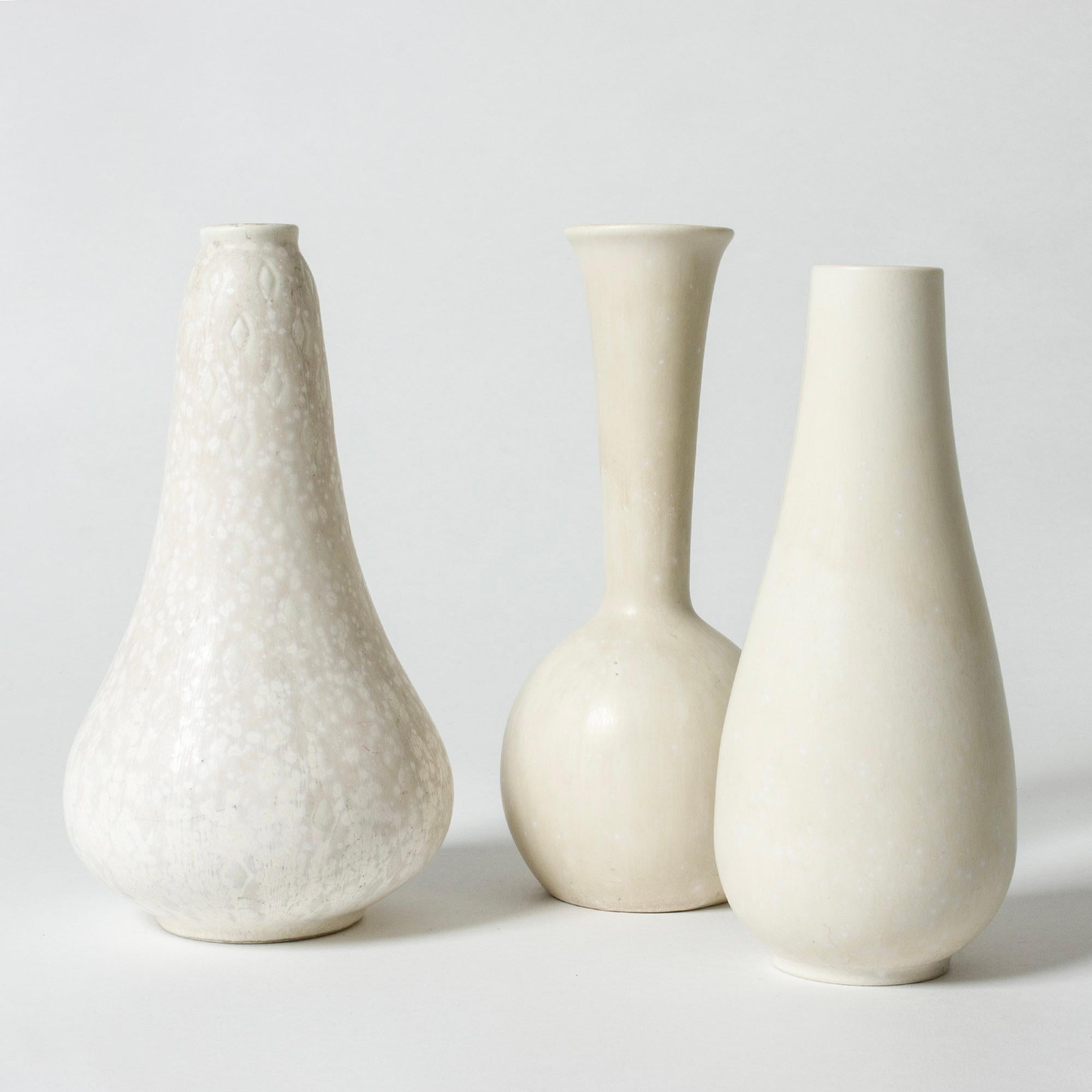 Midcentury Stoneware Vase by Gunnar Nylund for Rörstrand, Sweden, 1940s 1