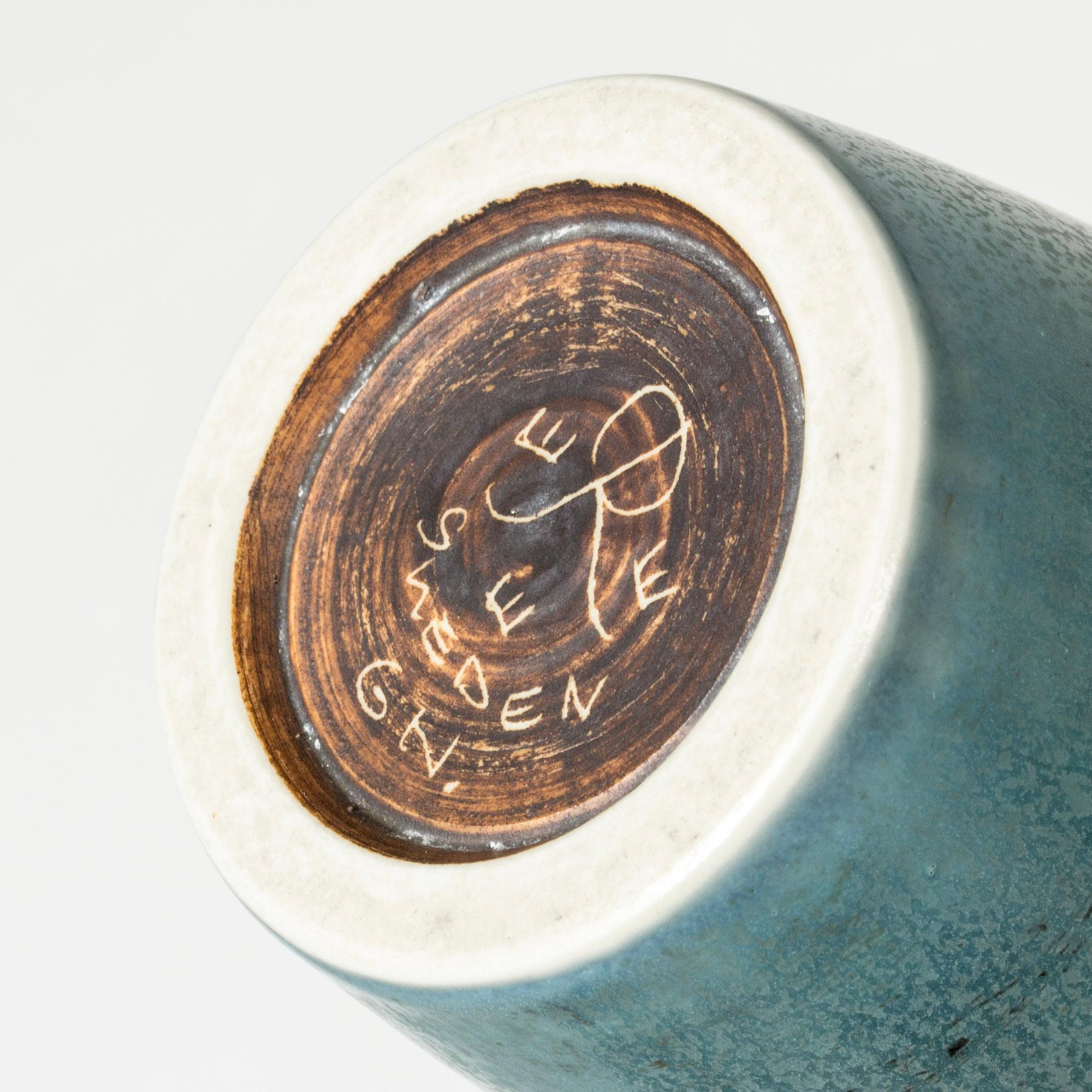 Grès porcellanato Vaso in gres di metà secolo di Gunnar Nylund per Rörstrand, Svezia, anni '1940 in vendita