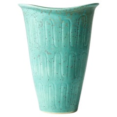 Vase en grès du milieu du siècle par Gunnar Nylund pour Rörstrand, Suède, années 1940