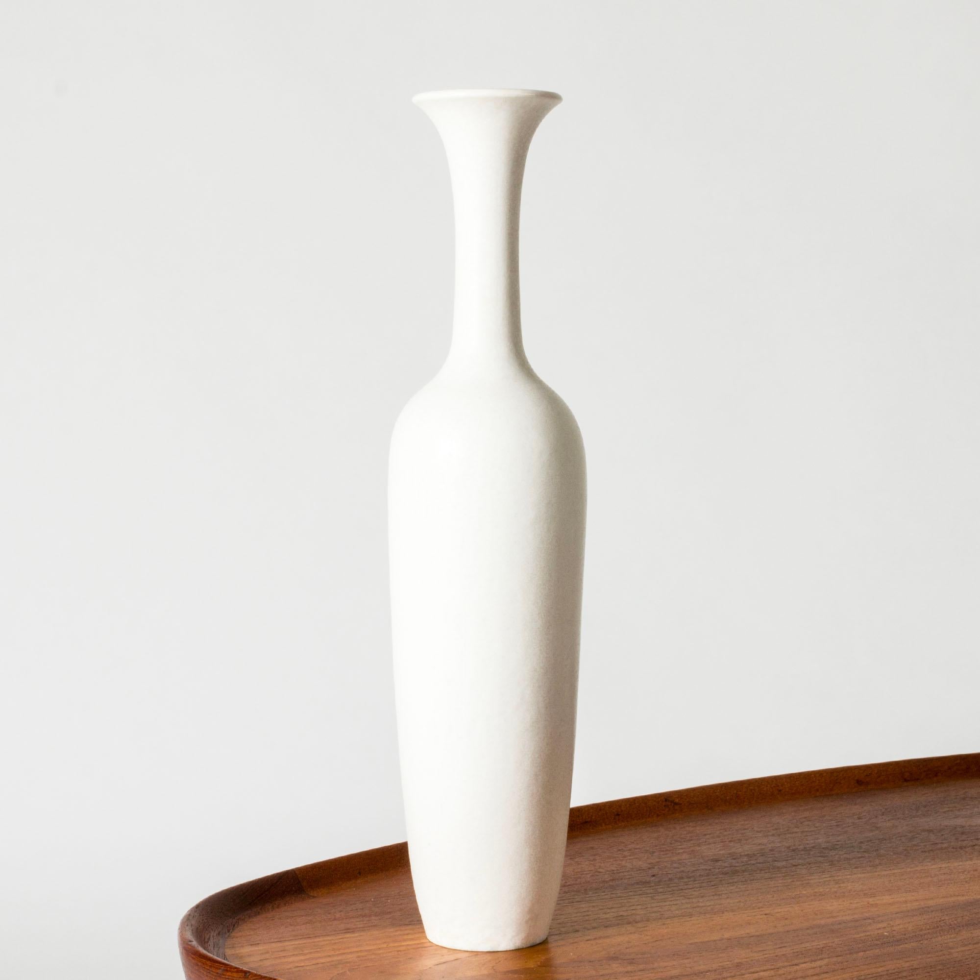 Midcentury Stoneware Vase by Gunnar Nylund for Rörstrand, Sweden, 1940s For Sale