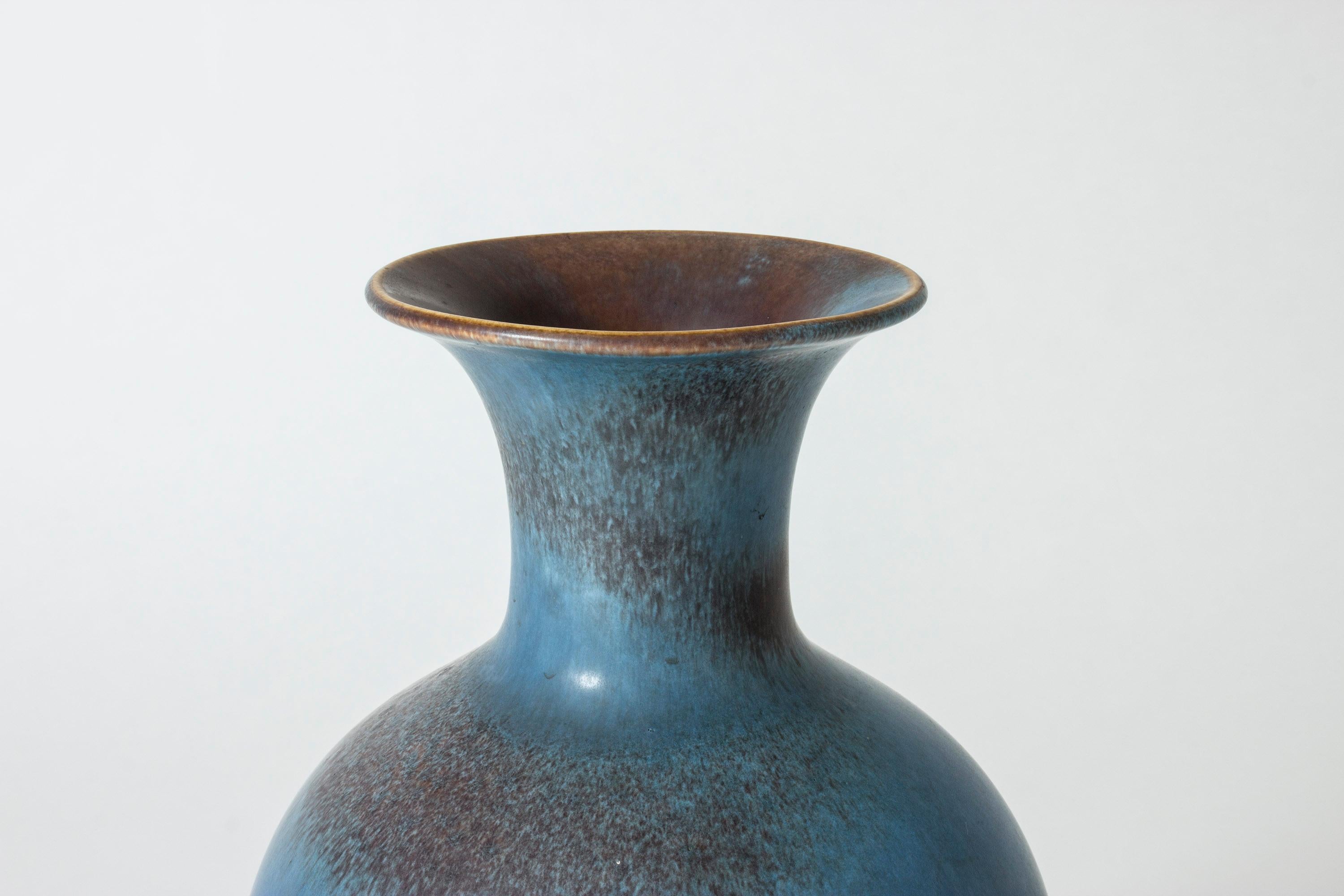 Swedish Midcentury Stoneware Vase by Gunnar Nylund for Rörstrand, Sweden, 1950s