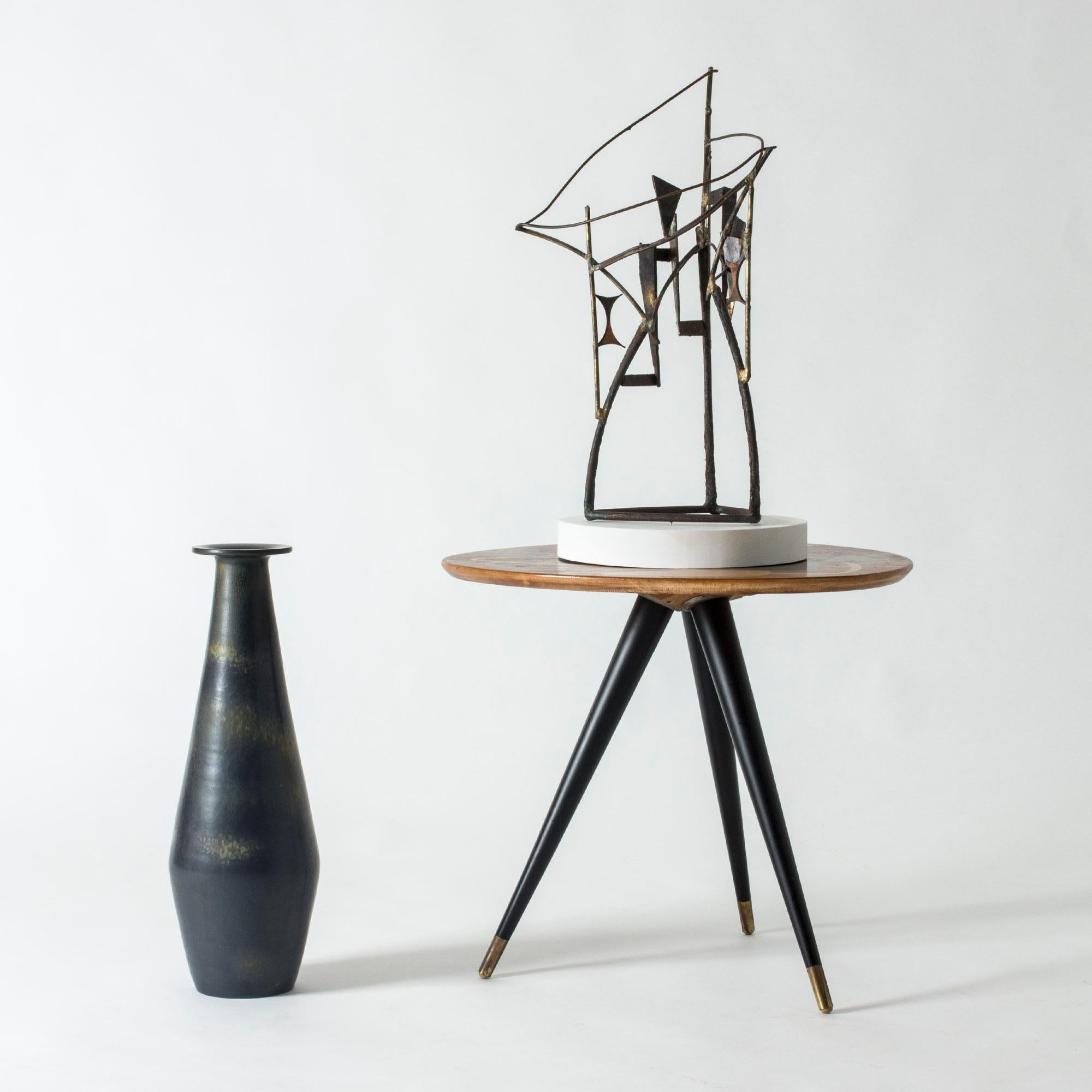 Midcentury Stoneware Vase by Gunnar Nylund For Sale 2