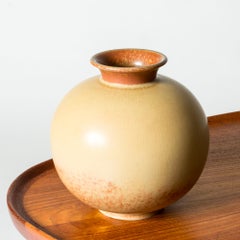 Midcentury Stoneware Vase by Gunnar Nylund, Rörstrand ateljé, Sweden, 1940s