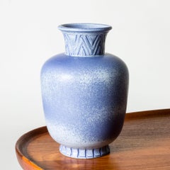 Midcentury Stoneware Vase by Gunnar Nylund, Rörstrand ateljé, Sweden, 1940s