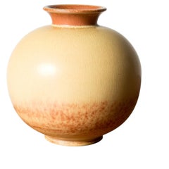 Midcentury Stoneware Vase by Gunnar Nylund, Rörstrand ateljé, Sweden, 1940s
