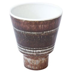 Midcentury Stoneware Vase by Hertha Bengtson for Rörstrand, 1950s