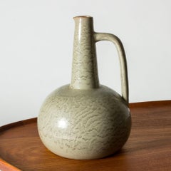 Midcentury Stoneware Vase by Jerk Werkmäster, Sweden, 1950s