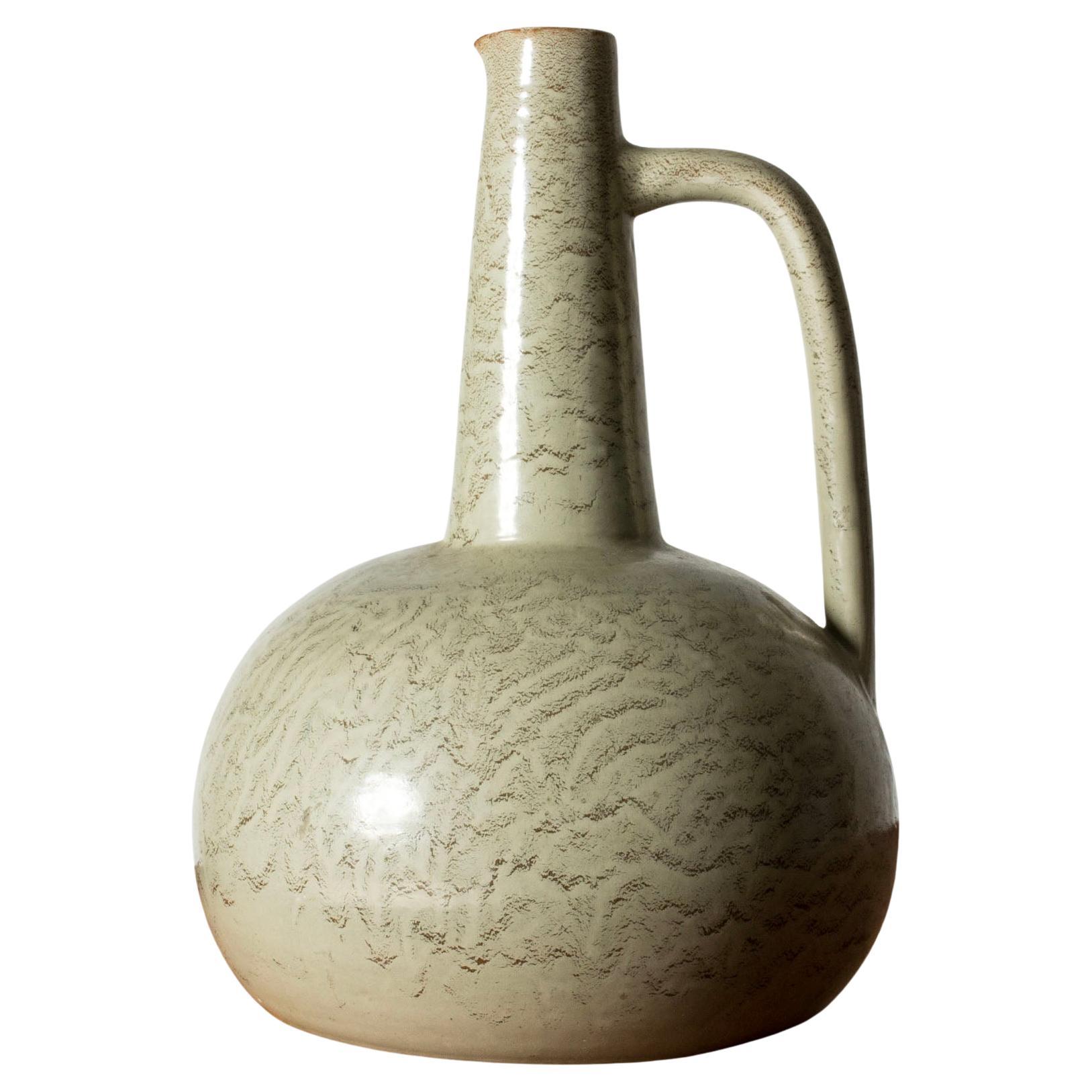 Steinzeugvase aus der Jahrhundertmitte von Jerk Werkmäster, Schweden, 1950er Jahre im Angebot