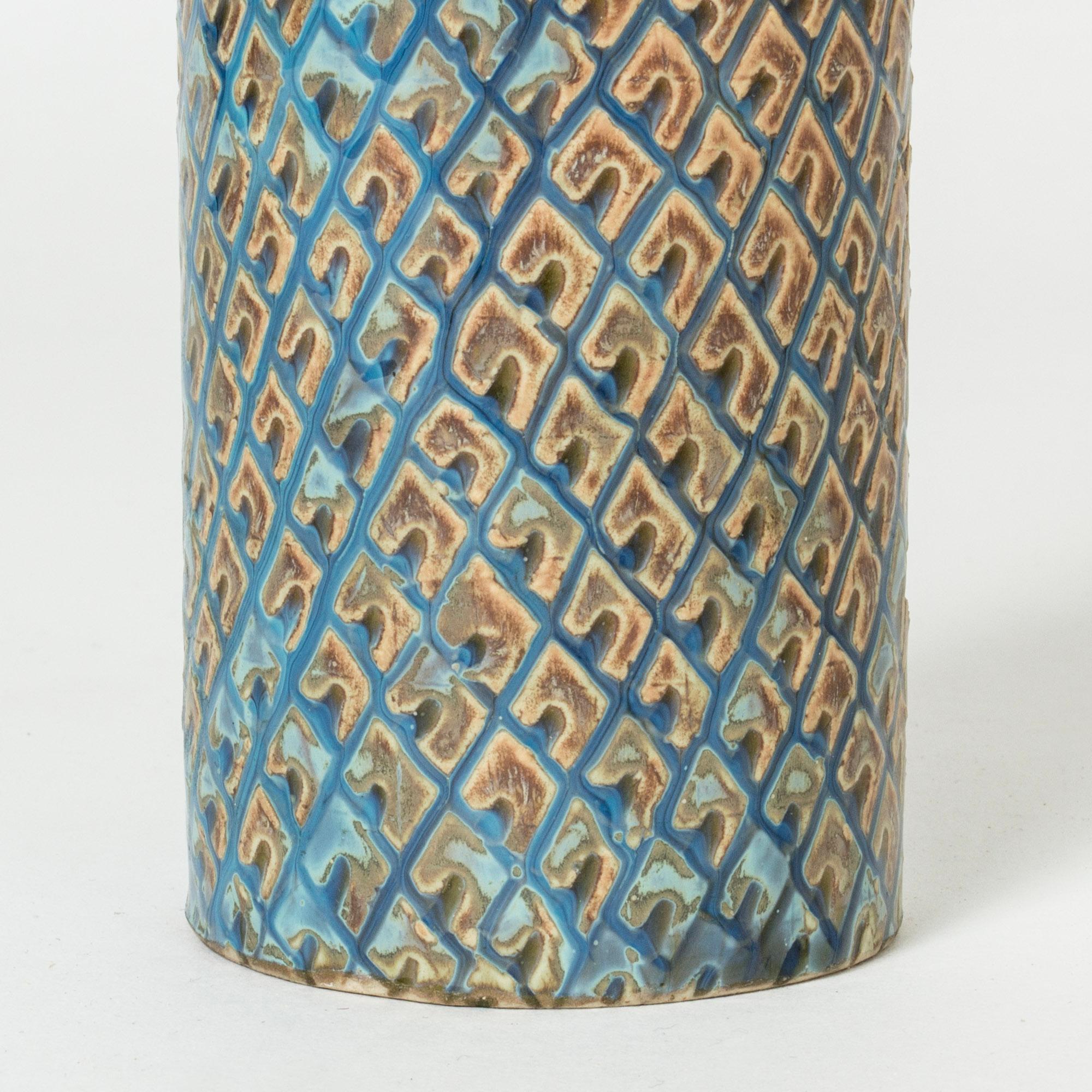 Midcentury Stoneware Vase by Stig Lindberg, Gustavsberg, Sweden, 1950s In Good Condition For Sale In Stockholm, SE