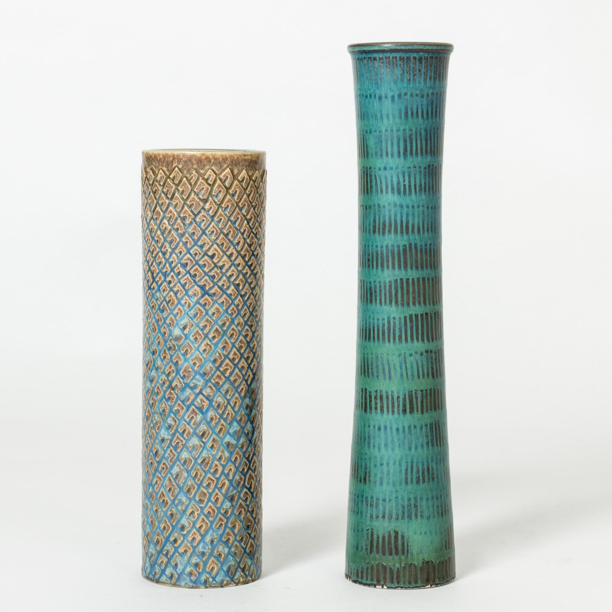 Midcentury Stoneware Vase by Stig Lindberg, Gustavsberg, Sweden, 1950s For Sale 1