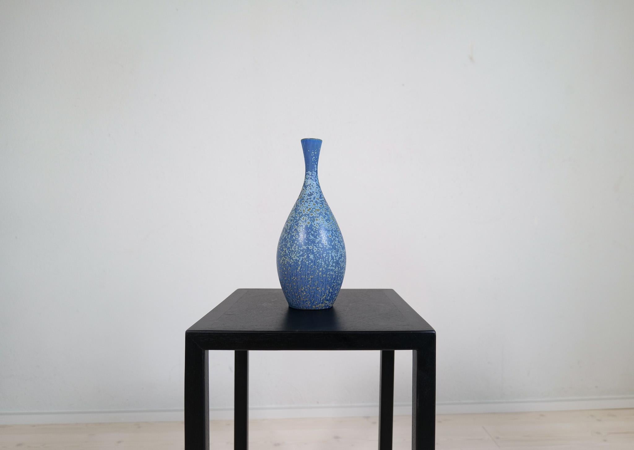 Midcentury Modern Stoneware Vase Rörstrand Carl Harry Stålhane, Sweden, 1950s 5