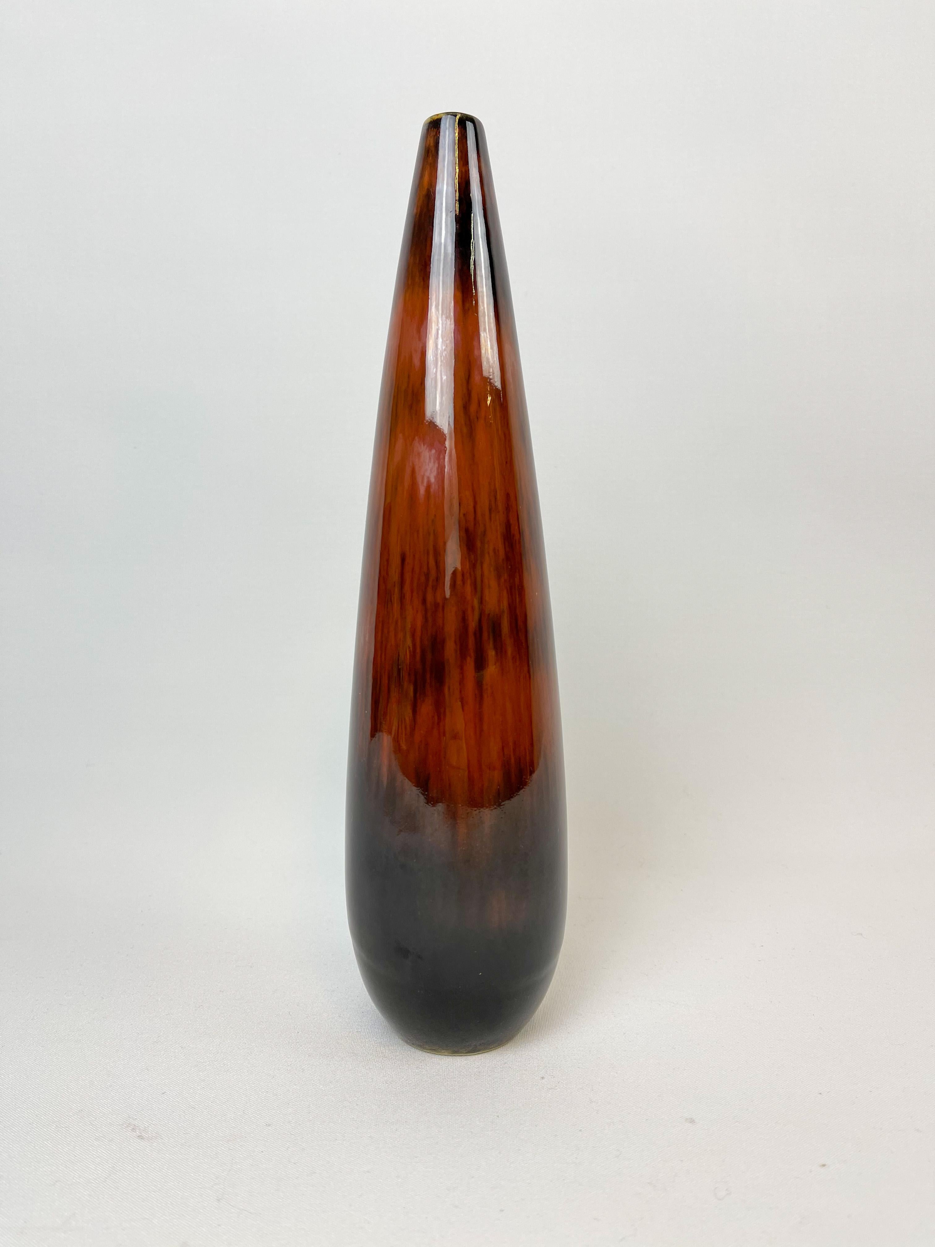 Mid-Century Modern Vase en grès moderne du milieu du siècle Rörstrand Carl Harry Stålhane, Suède, années 1950 en vente