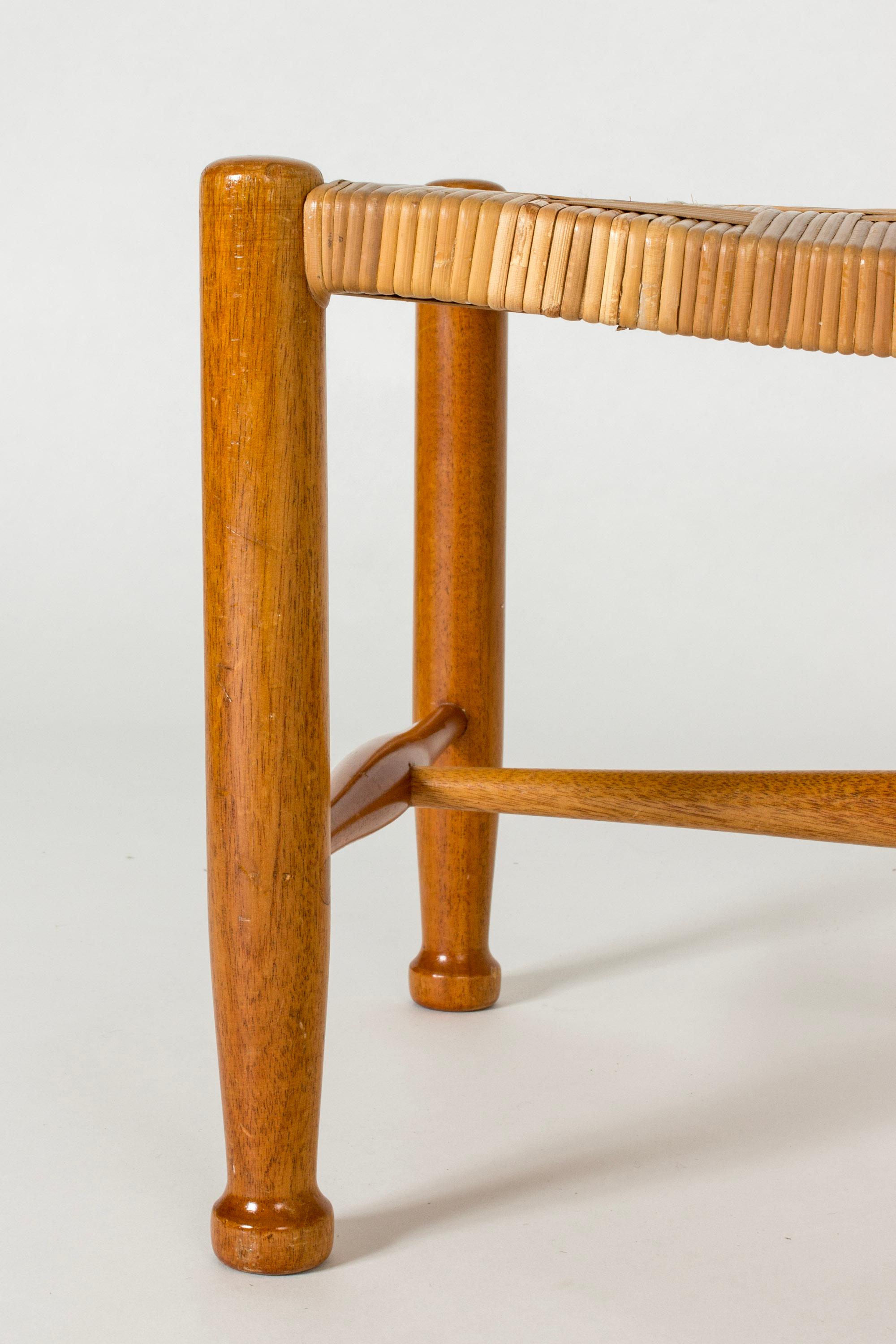 Scandinavian Modern Midcentury stool by Josef Frank, Svenskt Tenn, Sweden, 1950s For Sale