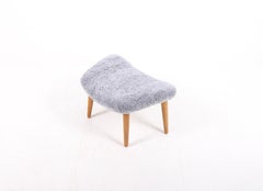 Tabouret du milieu du siècle, Designé par Illum Wikkelsø, années 1950