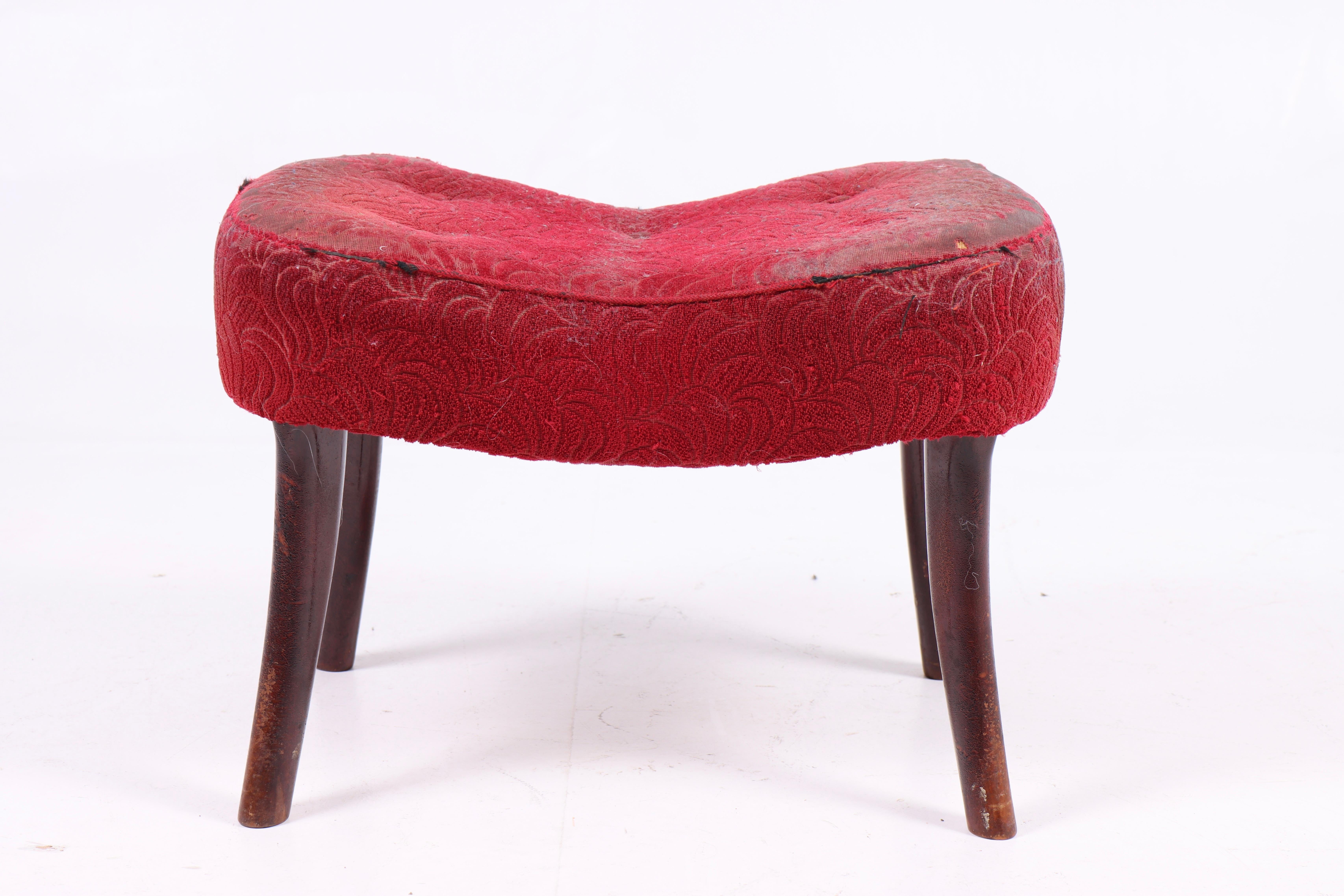 Ottoman in fabric, designed by Danish architects Ib Madsen & Acton Schubell.