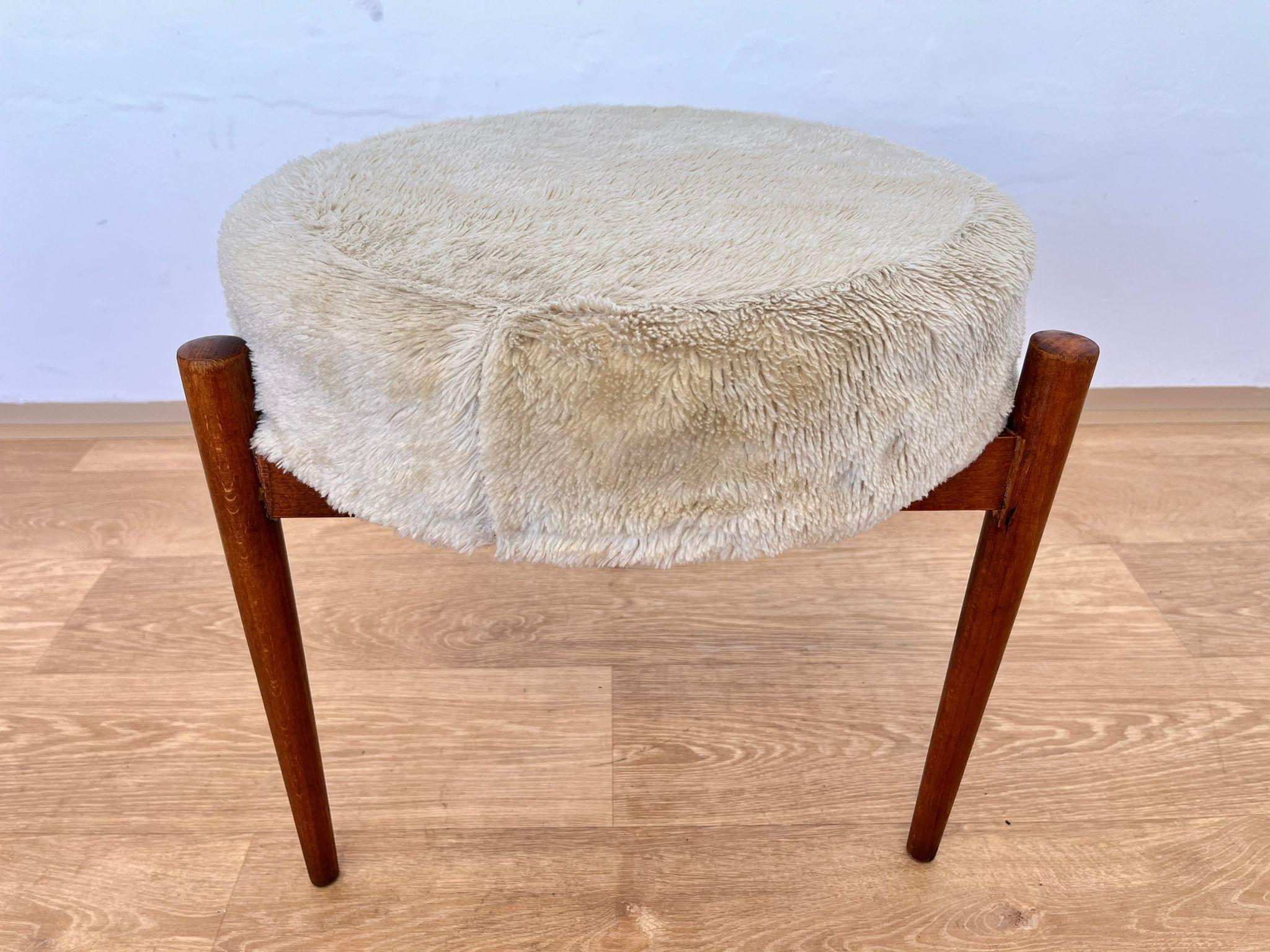 Danese Sgabello o tabouret di metà secolo, Danimarca, anni '60 in vendita