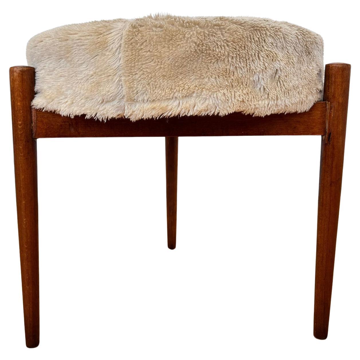 Midcentury Stool or Tabouret, Denmark, 1960s