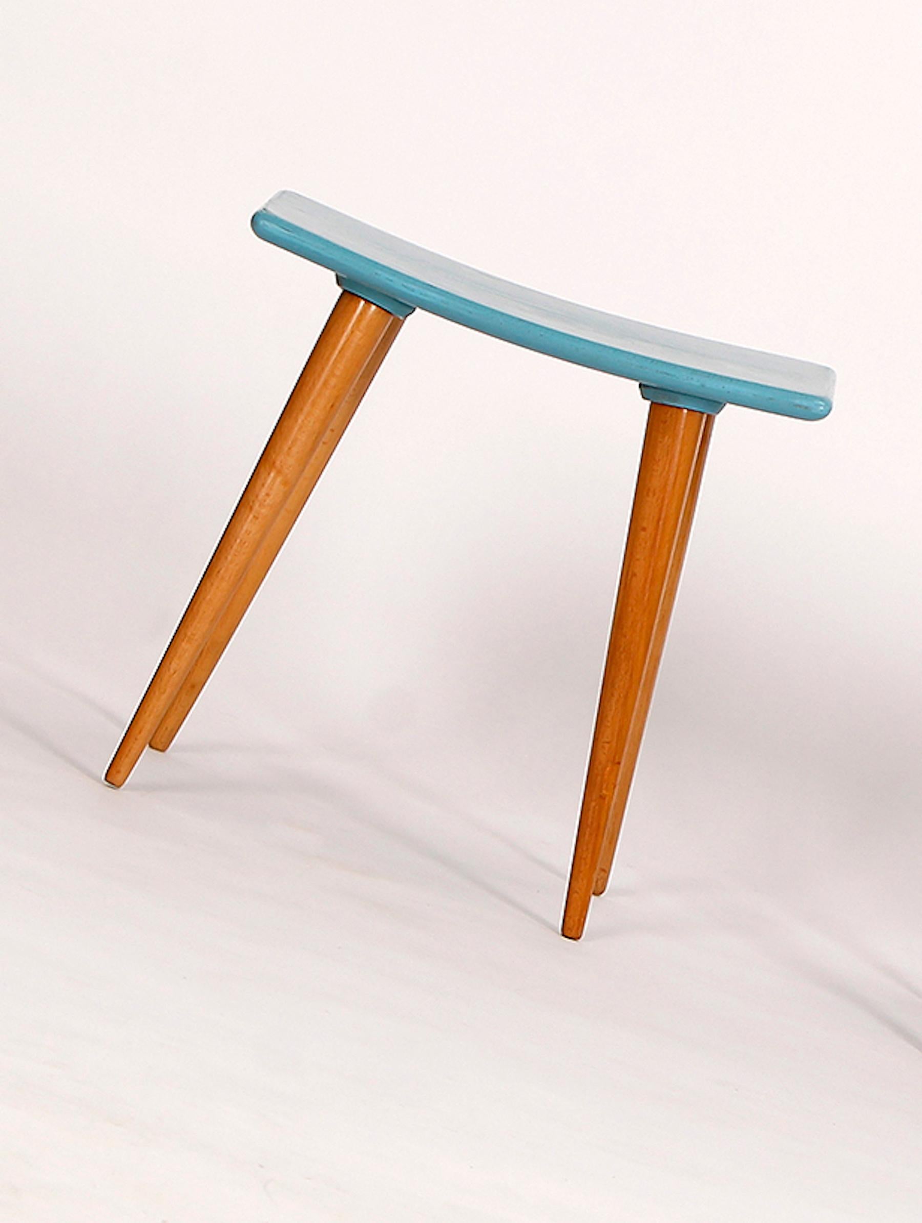 Midcentury Stools, 1960s, Set of 2 In Good Condition In Wien, AT
